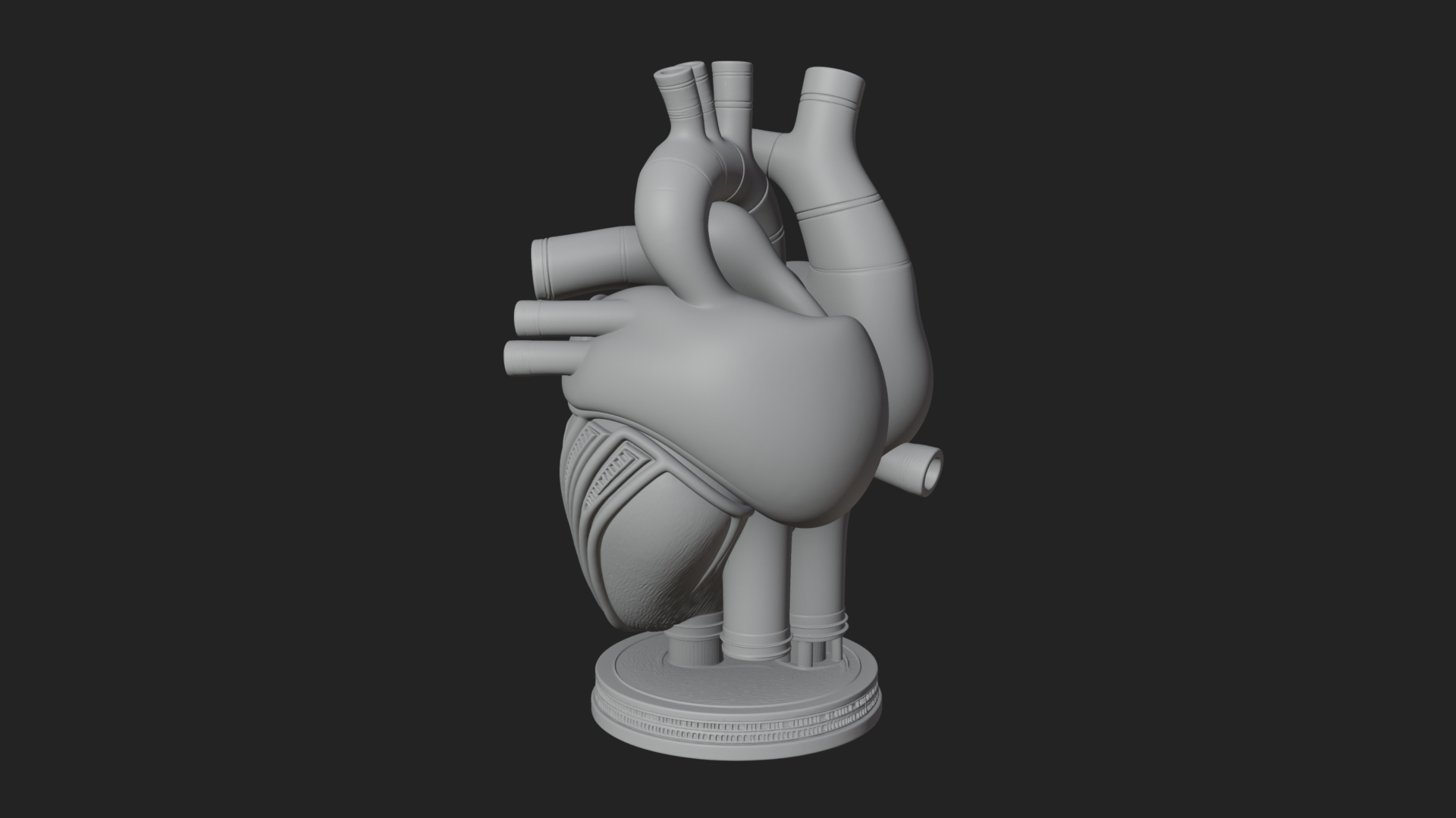 Anatomical Human Heart Model Design 12 3D Print Model 3D Model