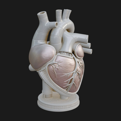 Anatomical Human Heart Model Design 12 3D Print Model