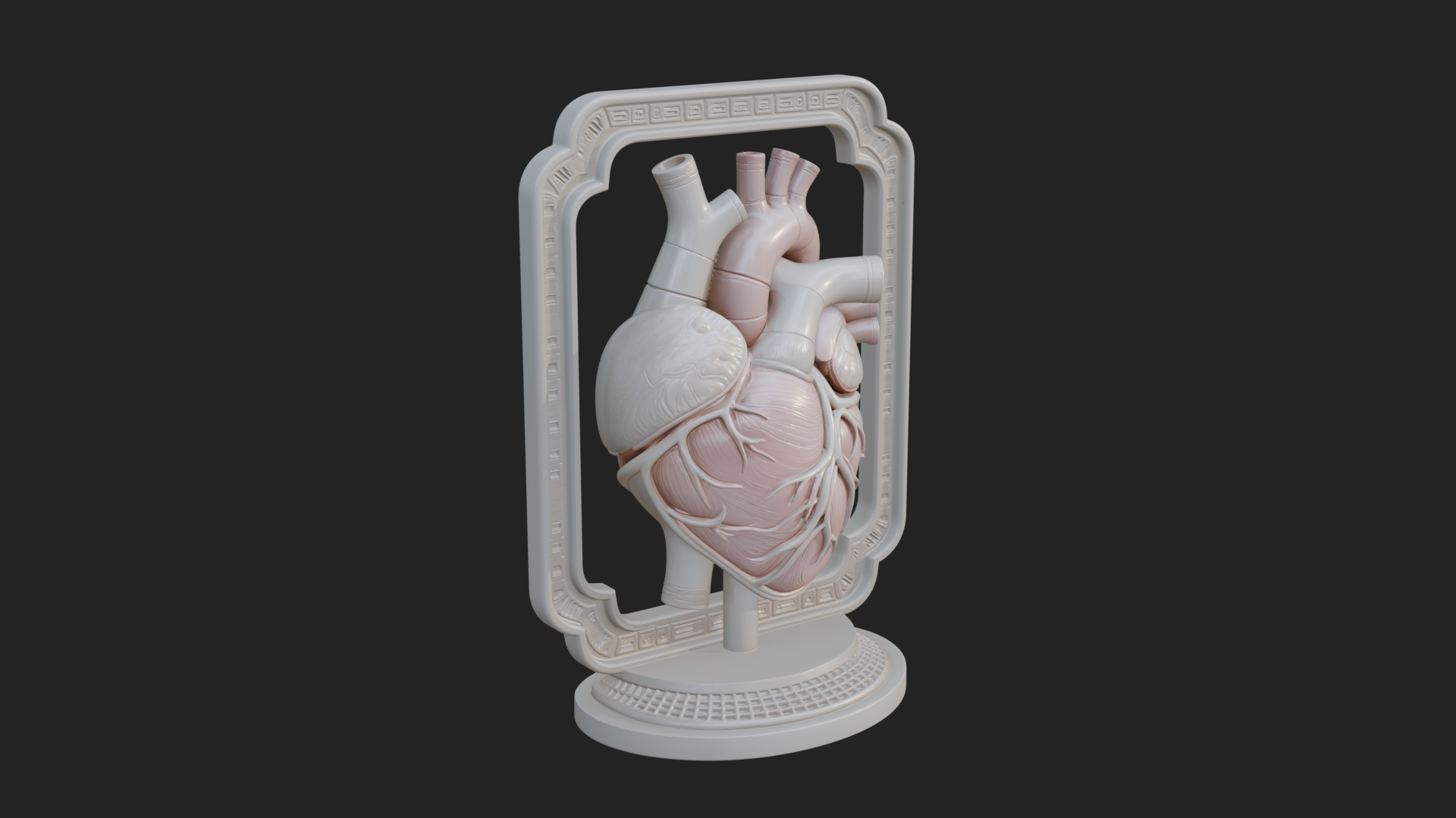 Anatomical Human Heart Model Design 14 3D Print Model 3D Model