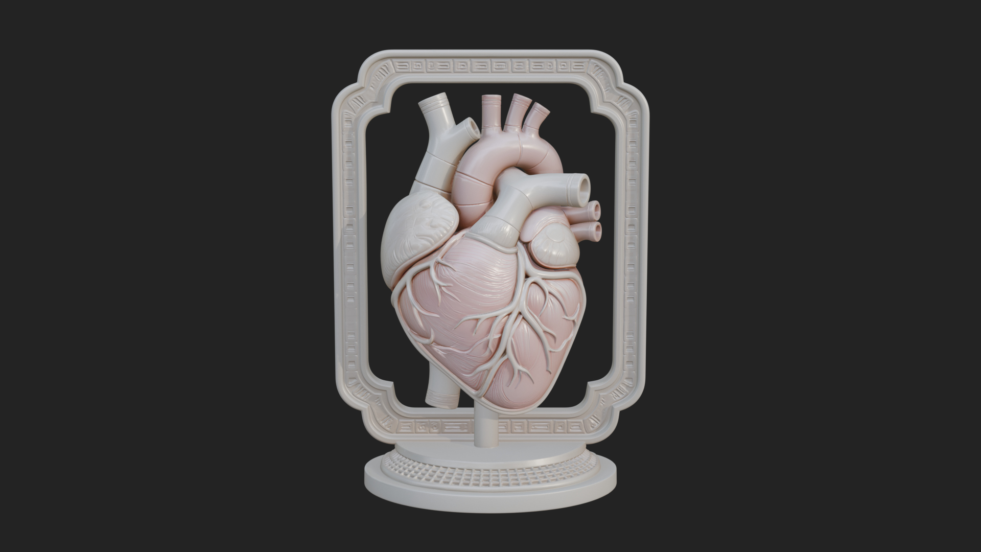 Anatomical Human Heart Model Design 14 3D Print Model 3D Model