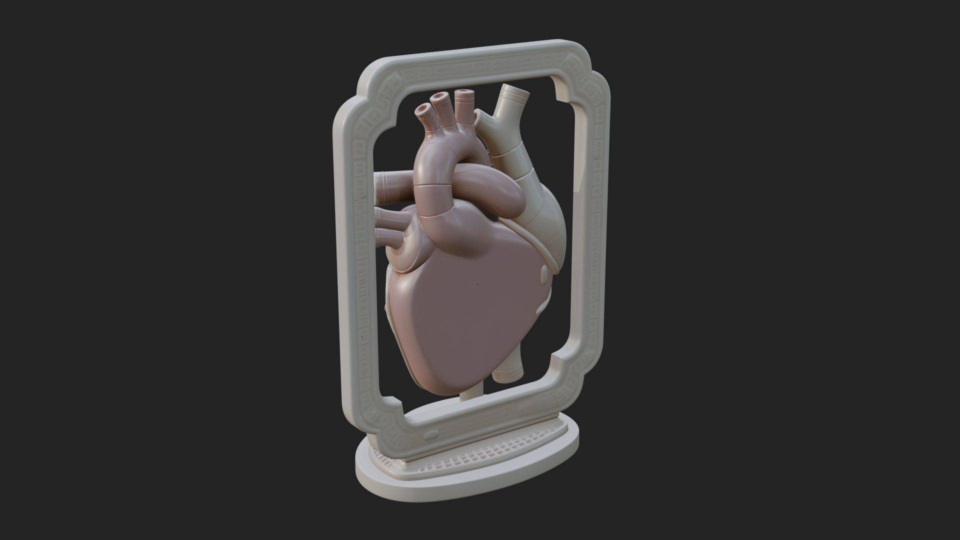 Anatomical Human Heart Model Design 14 3D Print Model 3D Model