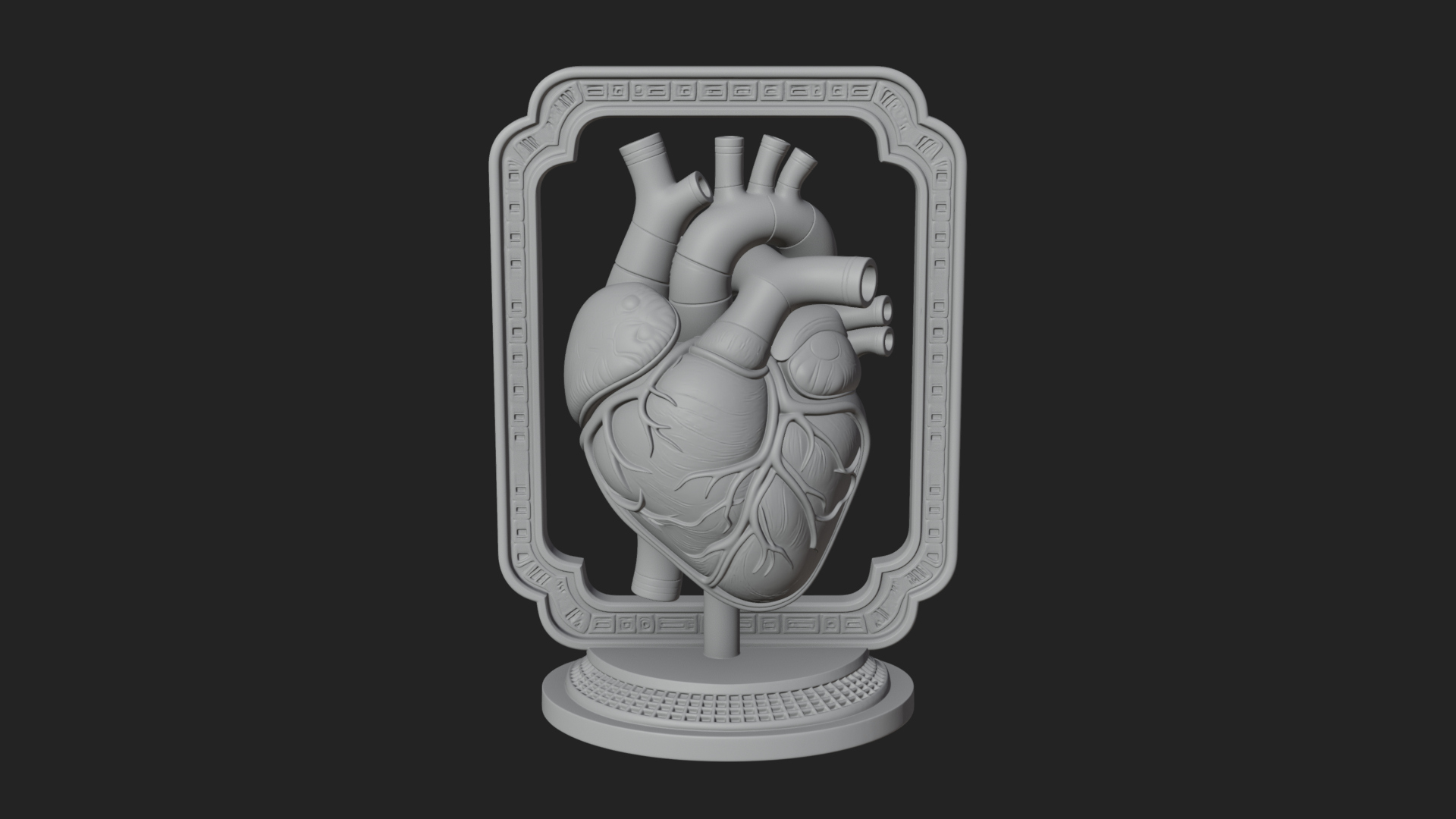 Anatomical Human Heart Model Design 14 3D Print Model 3D Model