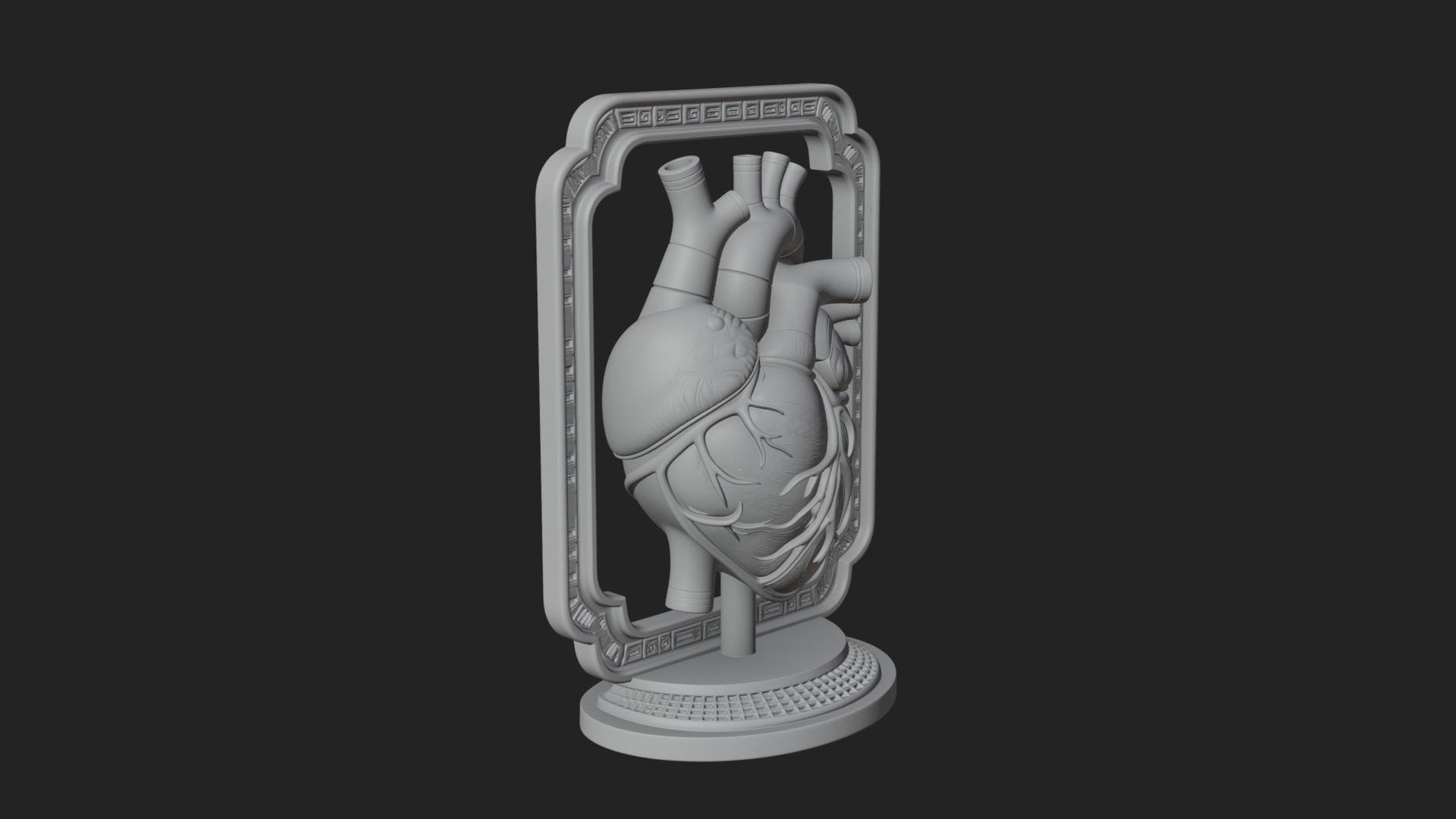 Anatomical Human Heart Model Design 14 3D Print Model 3D Model