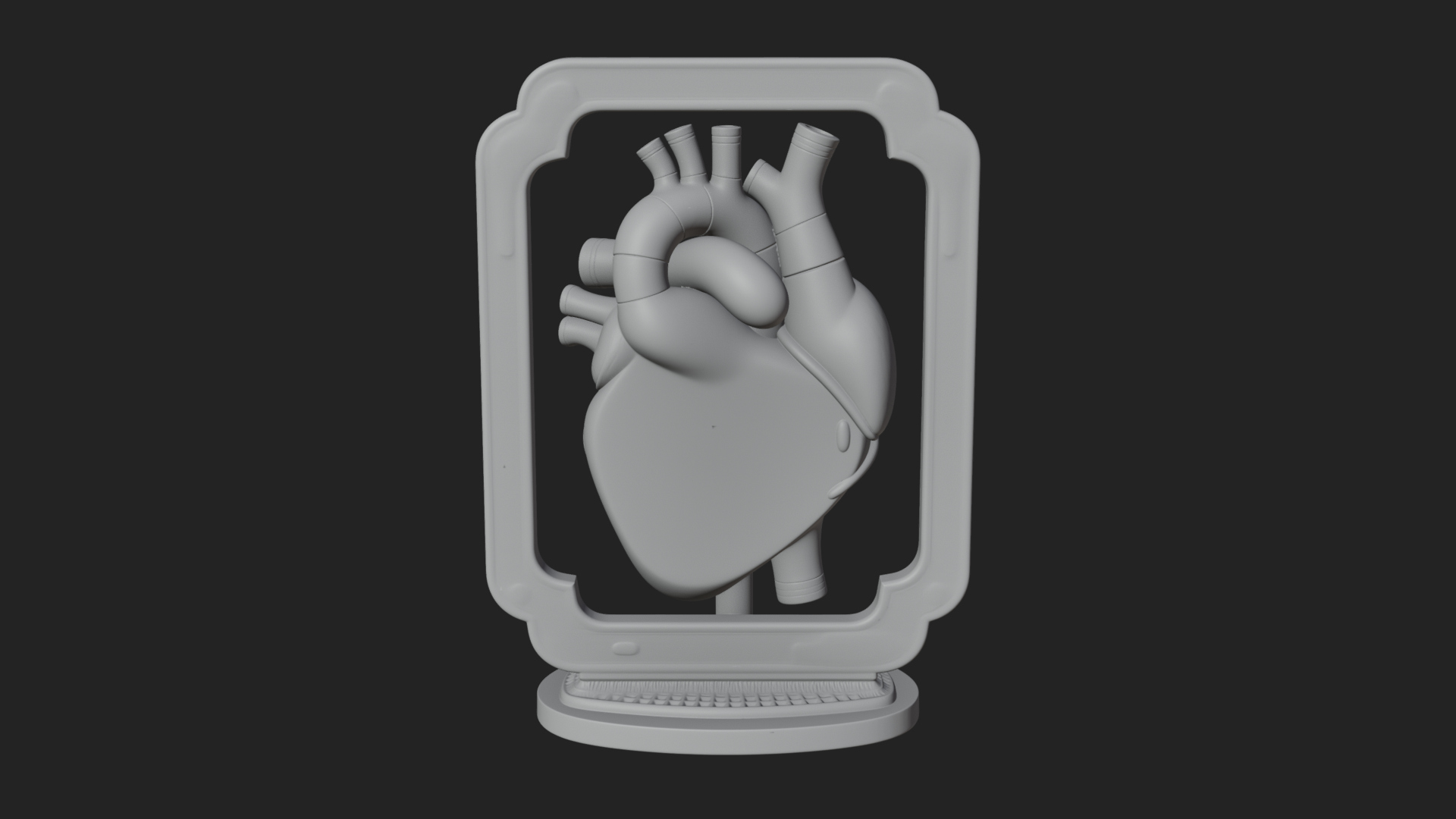 Anatomical Human Heart Model Design 14 3D Print Model 3D Model