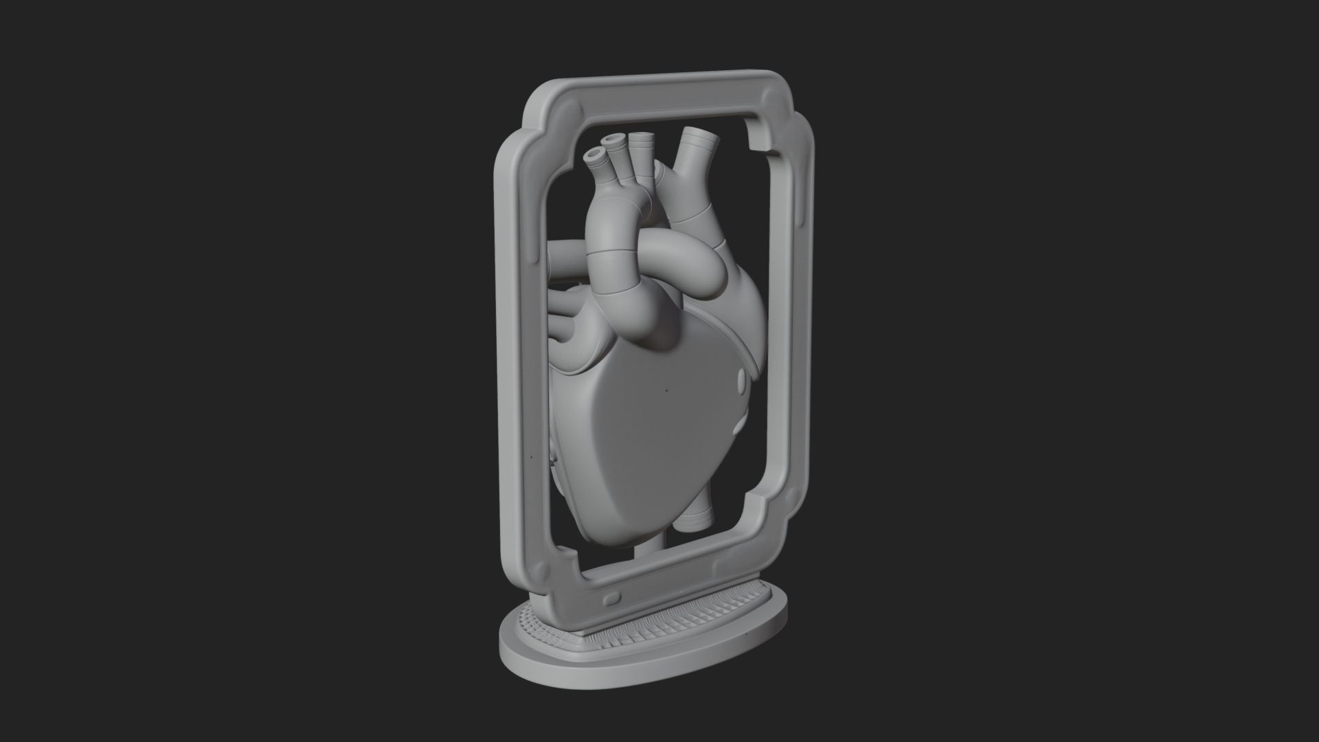Anatomical Human Heart Model Design 14 3D Print Model 3D Model