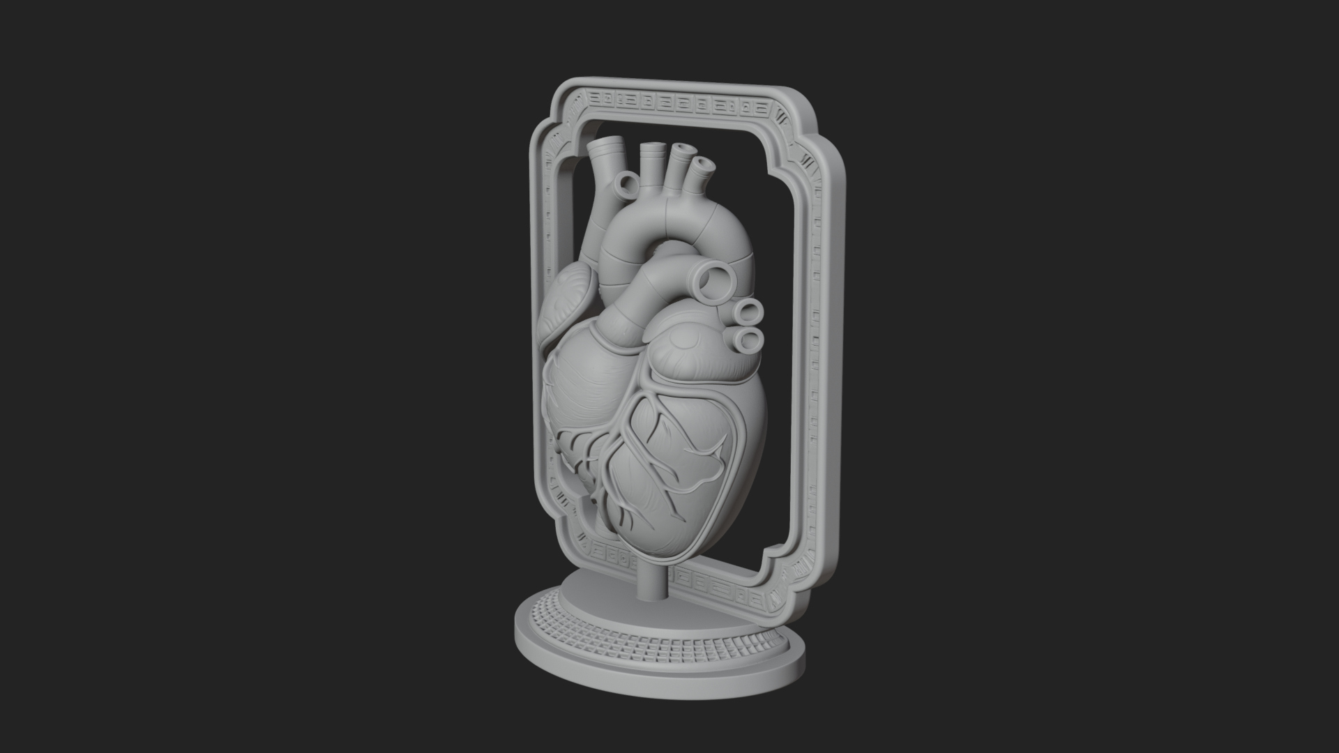 Anatomical Human Heart Model Design 14 3D Print Model 3D Model
