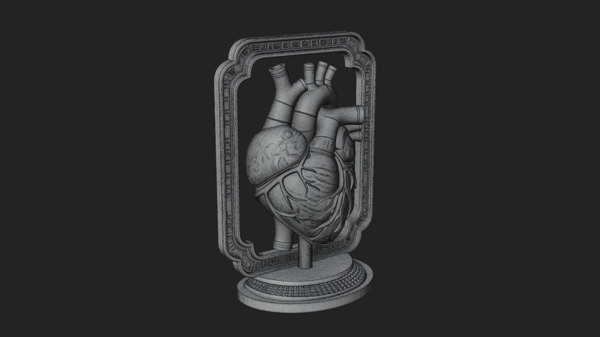 Anatomical Human Heart Model Design 14 3D Print Model 3D Model