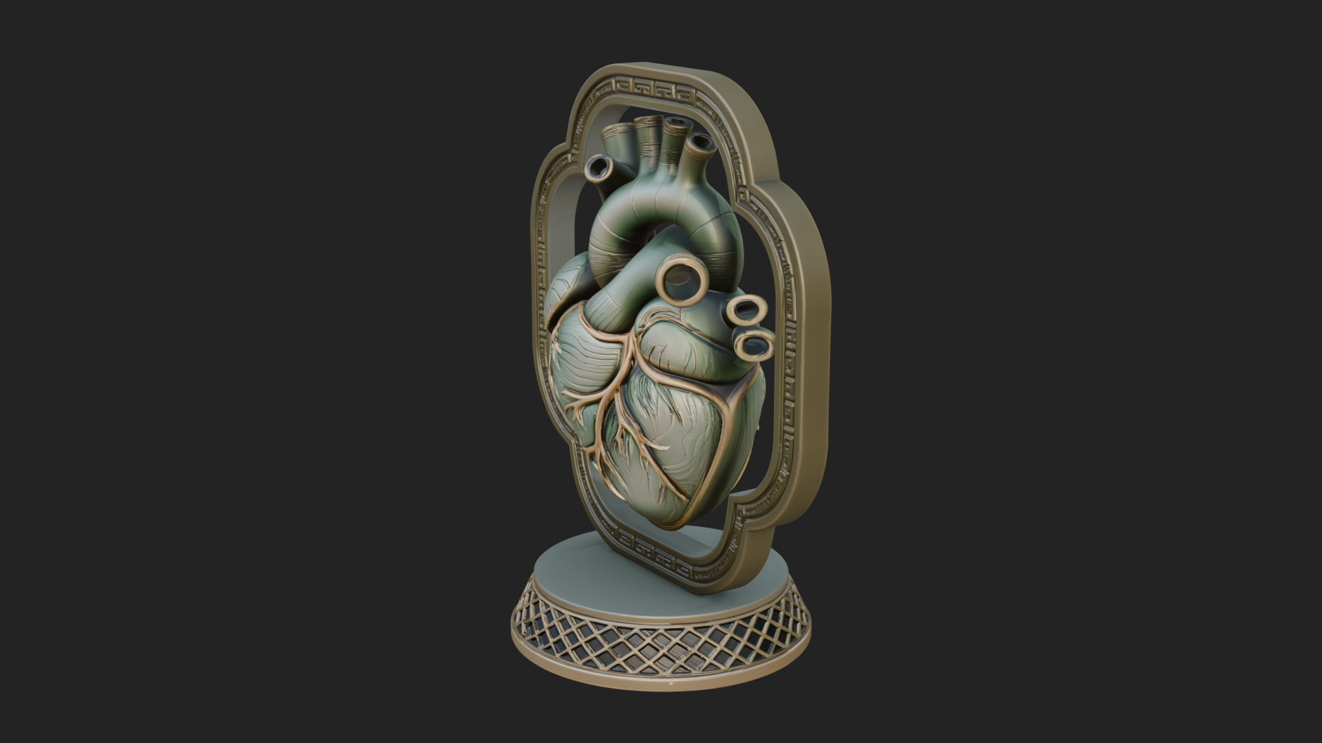 Anatomical Human Heart Model Design 15 3D Print Model 3D Model