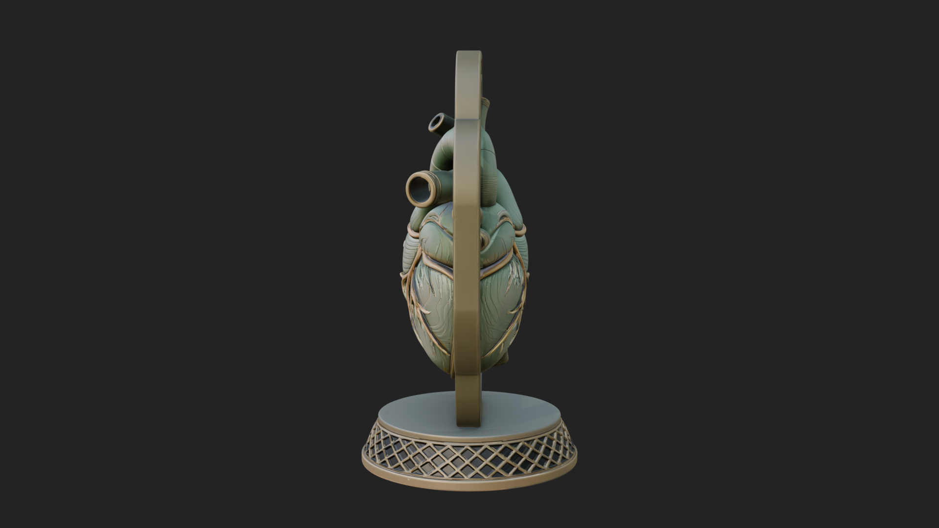 Anatomical Human Heart Model Design 15 3D Print Model 3D Model