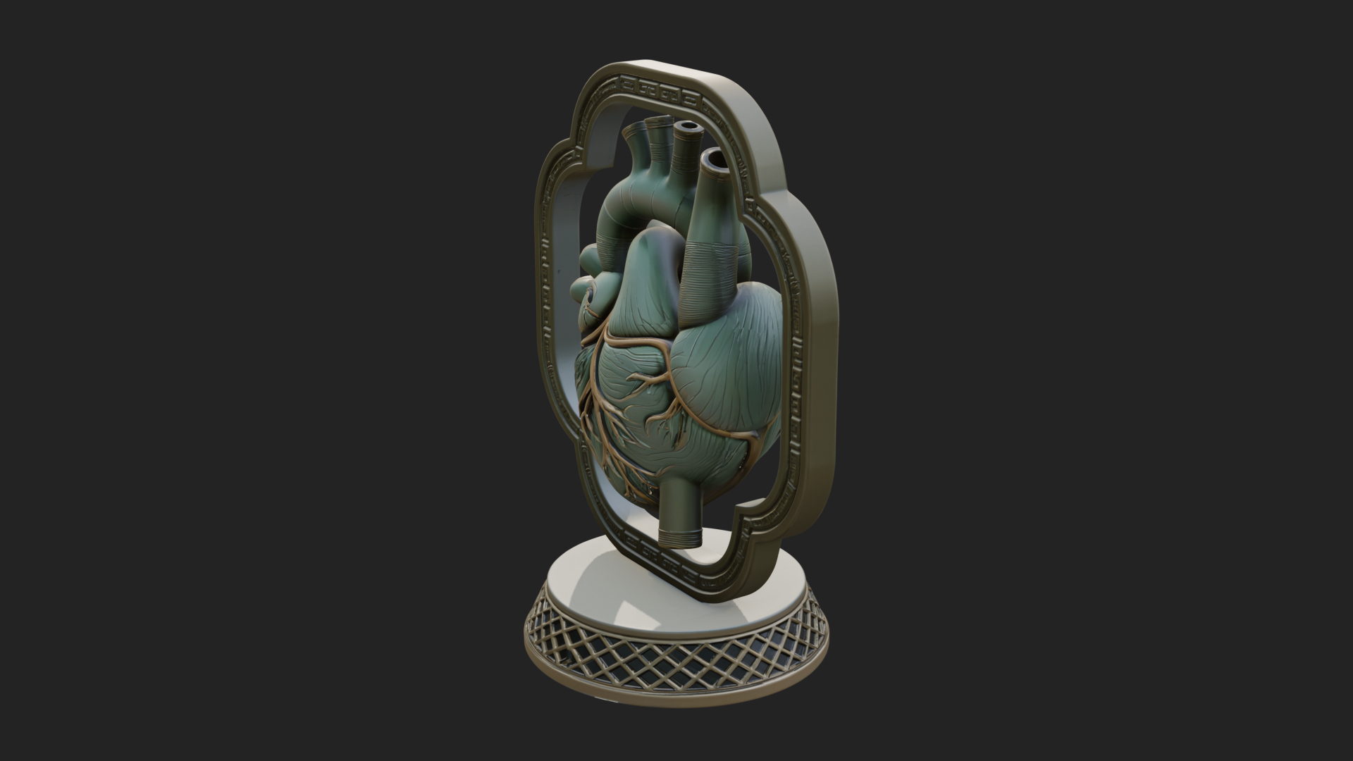 Anatomical Human Heart Model Design 15 3D Print Model 3D Model