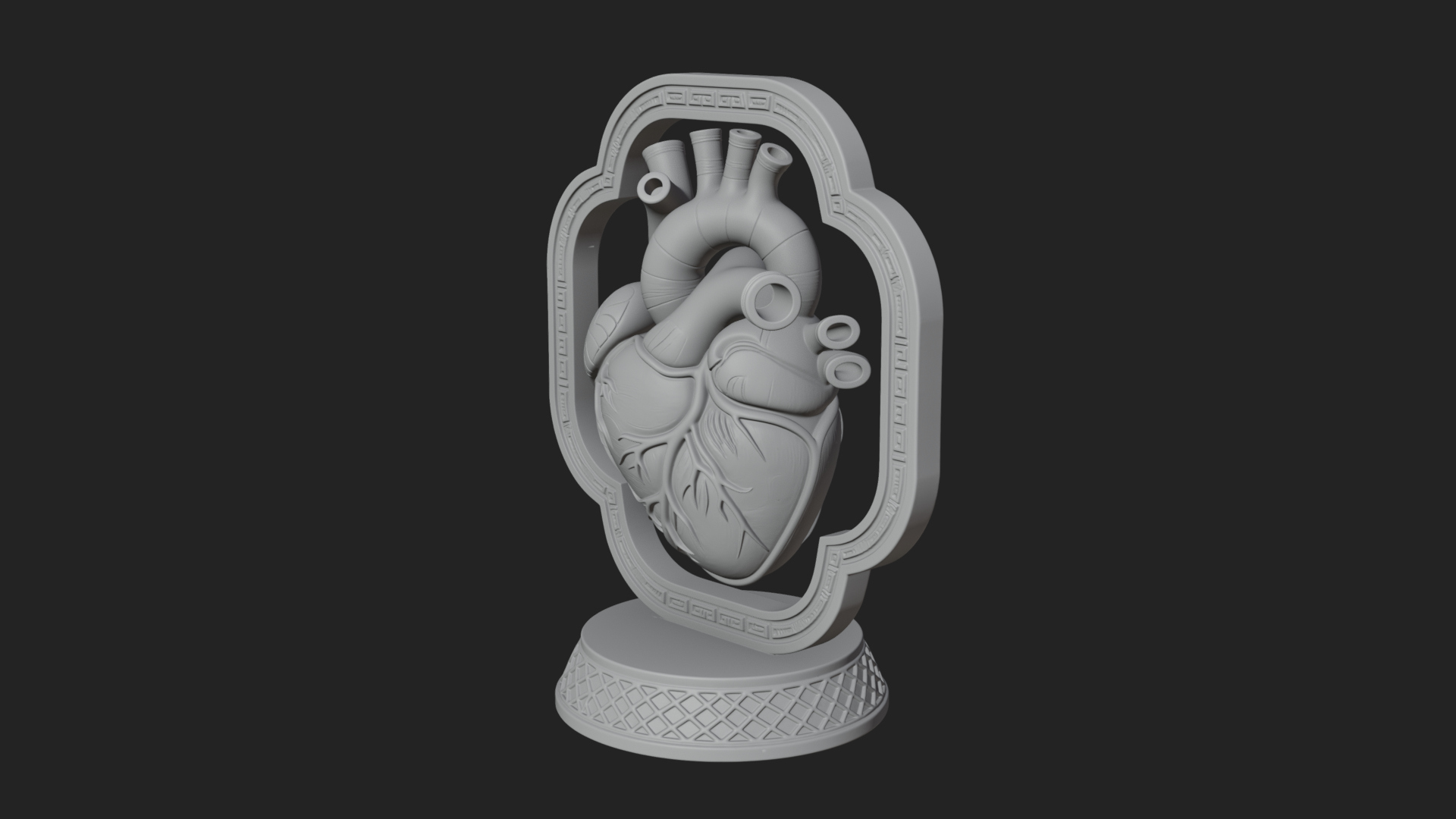 Anatomical Human Heart Model Design 15 3D Print Model 3D Model