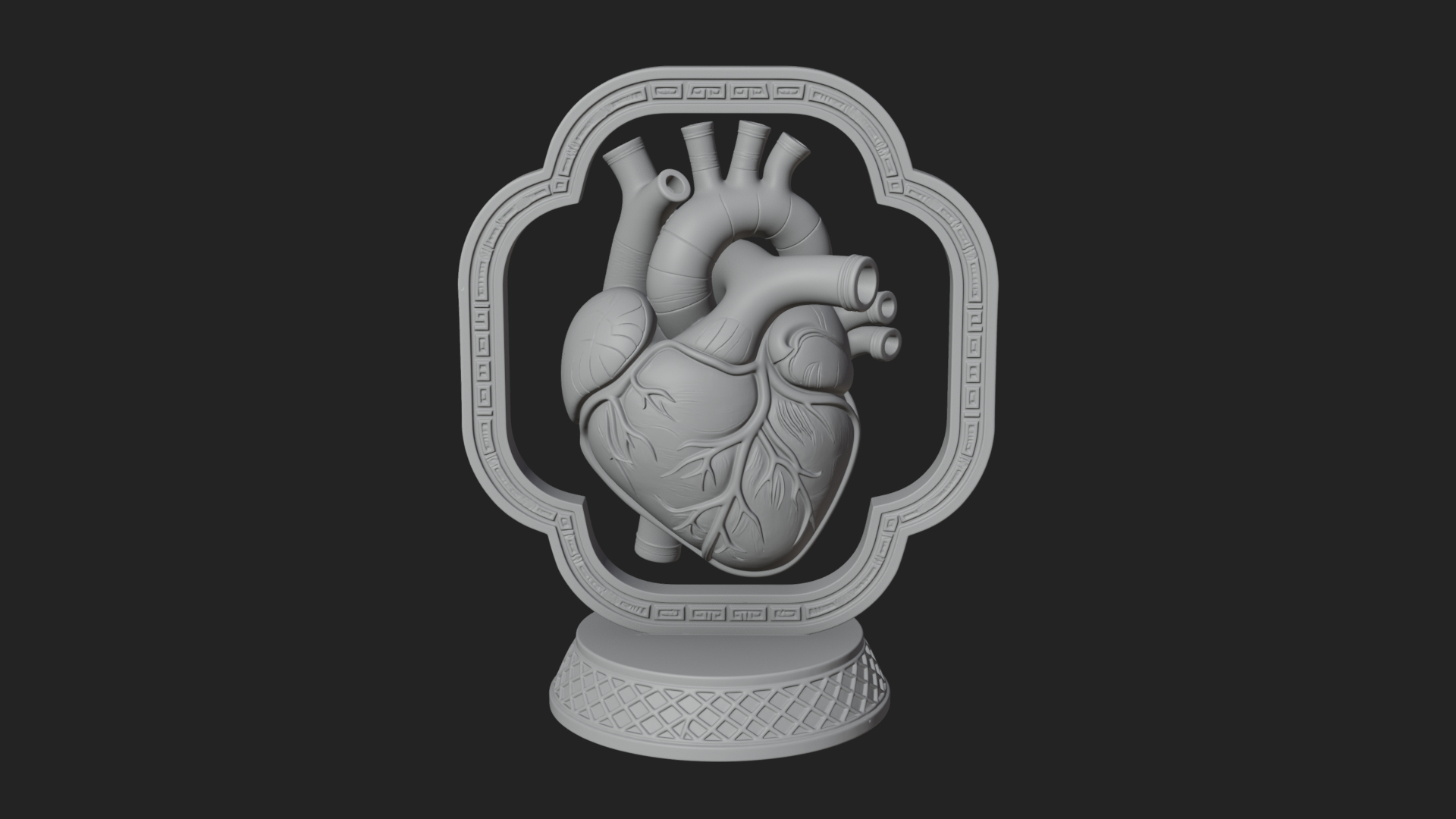 Anatomical Human Heart Model Design 15 3D Print Model 3D Model