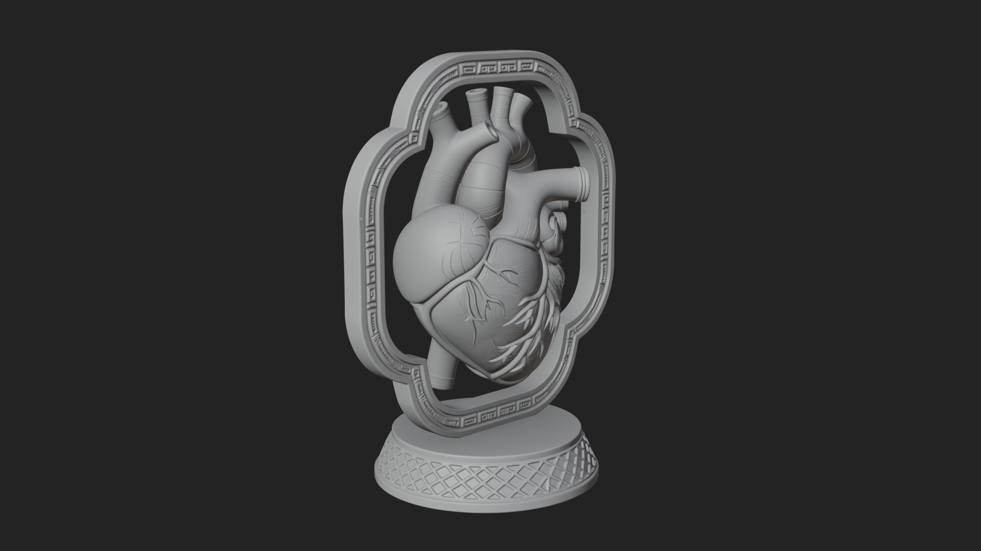 Anatomical Human Heart Model Design 15 3D Print Model 3D Model