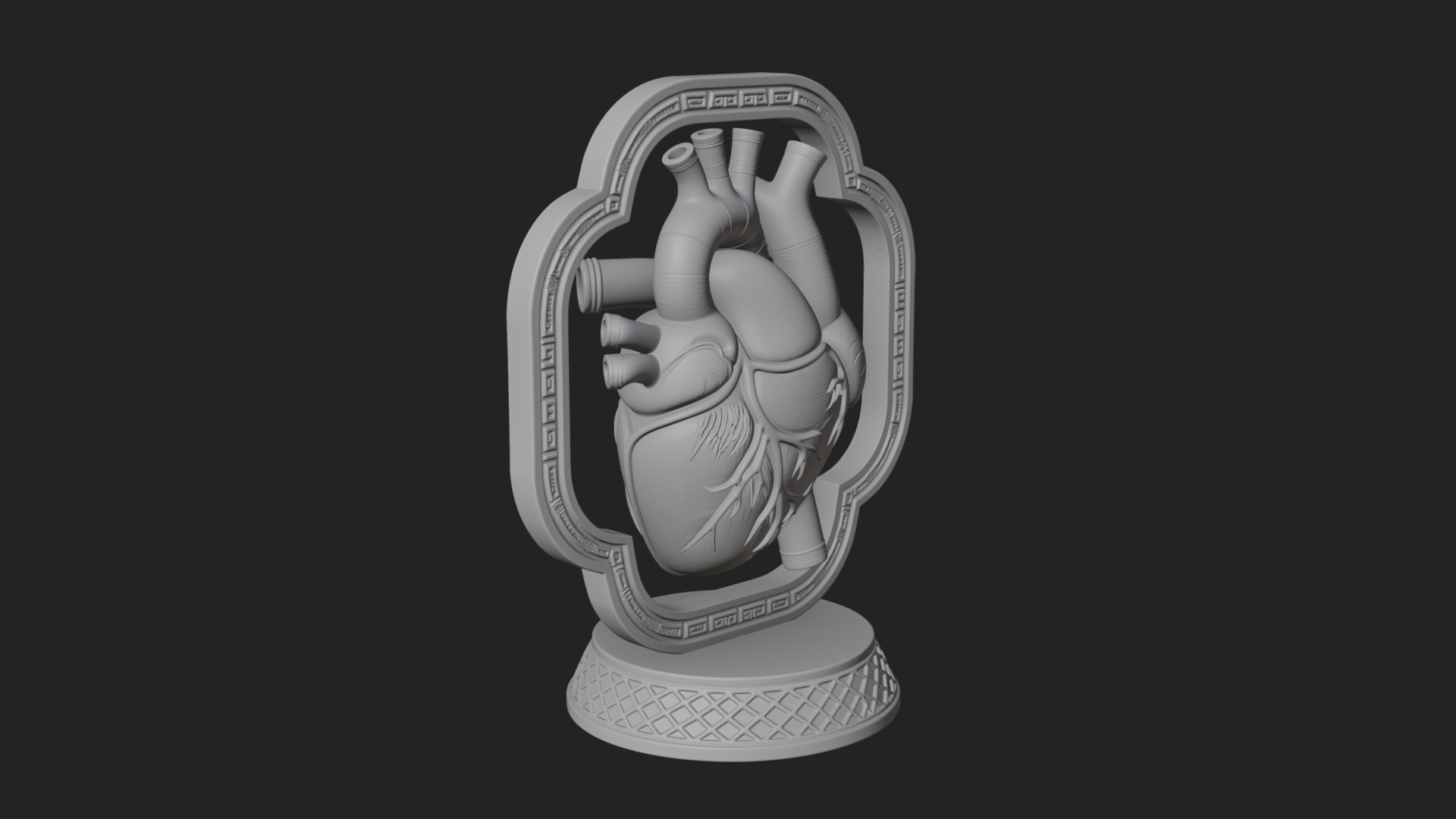 Anatomical Human Heart Model Design 15 3D Print Model 3D Model