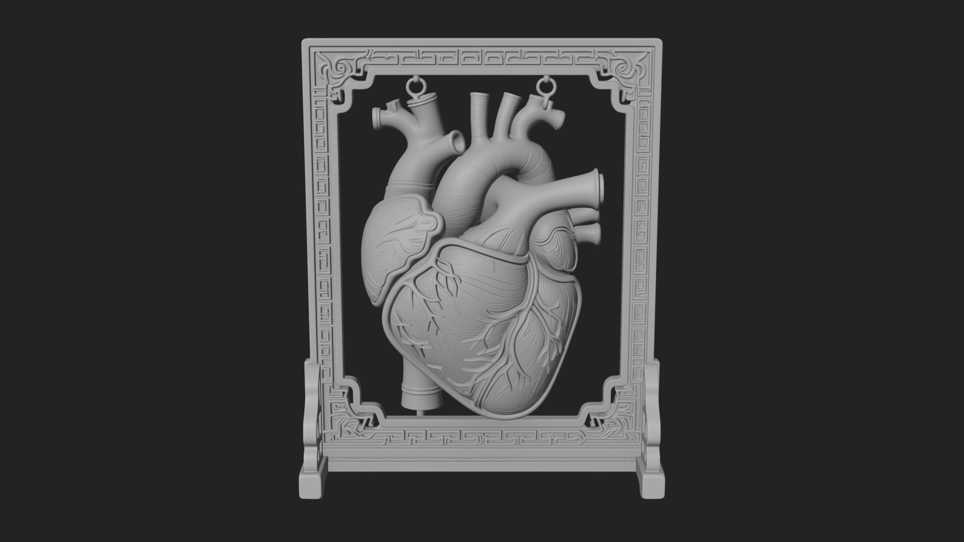 Anatomical Human Heart Model Design 16 3D Print Model 3D Model