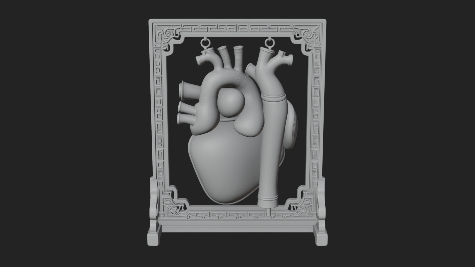 Anatomical Human Heart Model Design 16 3D Print Model 3D Model