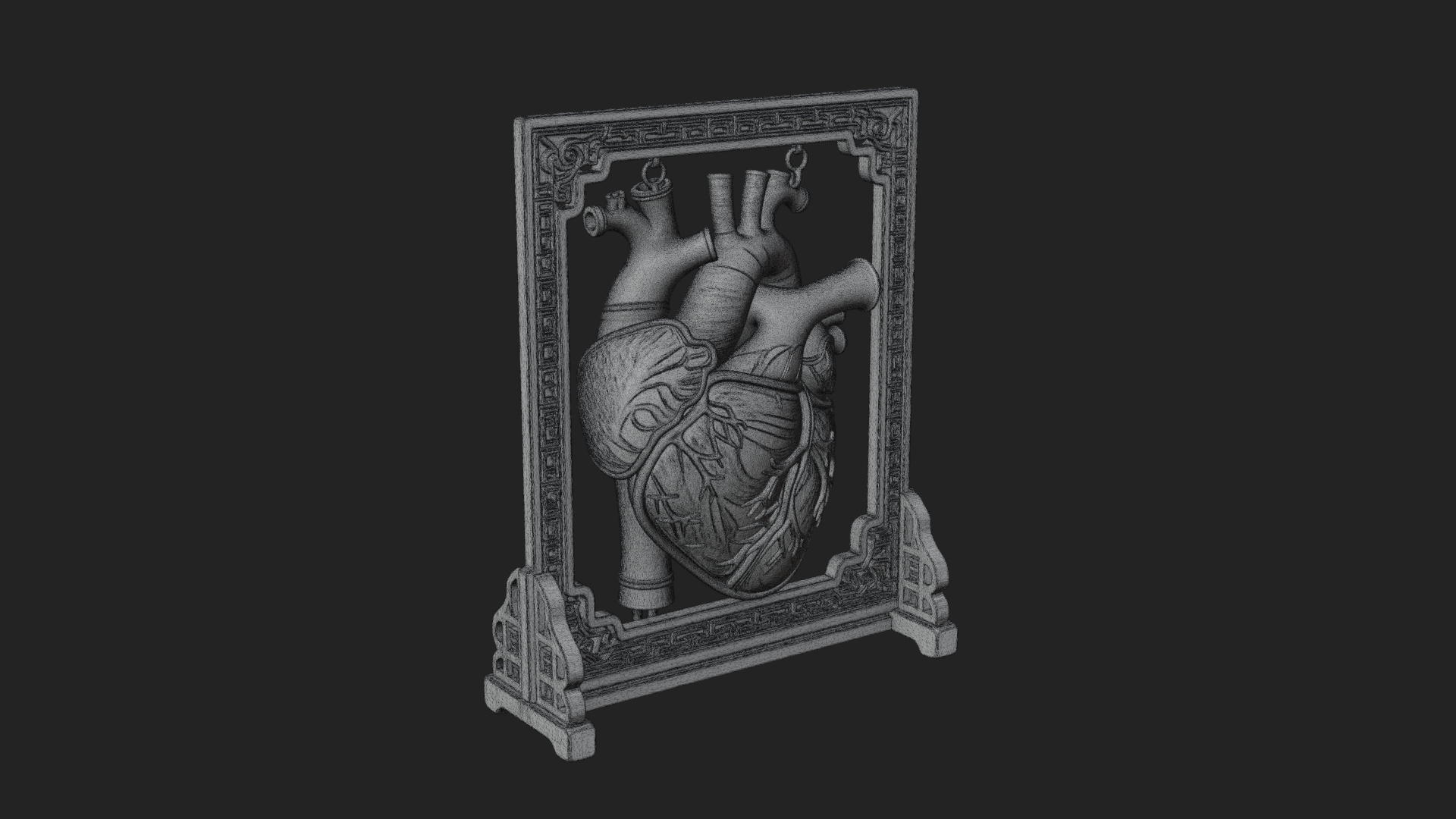 Anatomical Human Heart Model Design 16 3D Print Model 3D Model