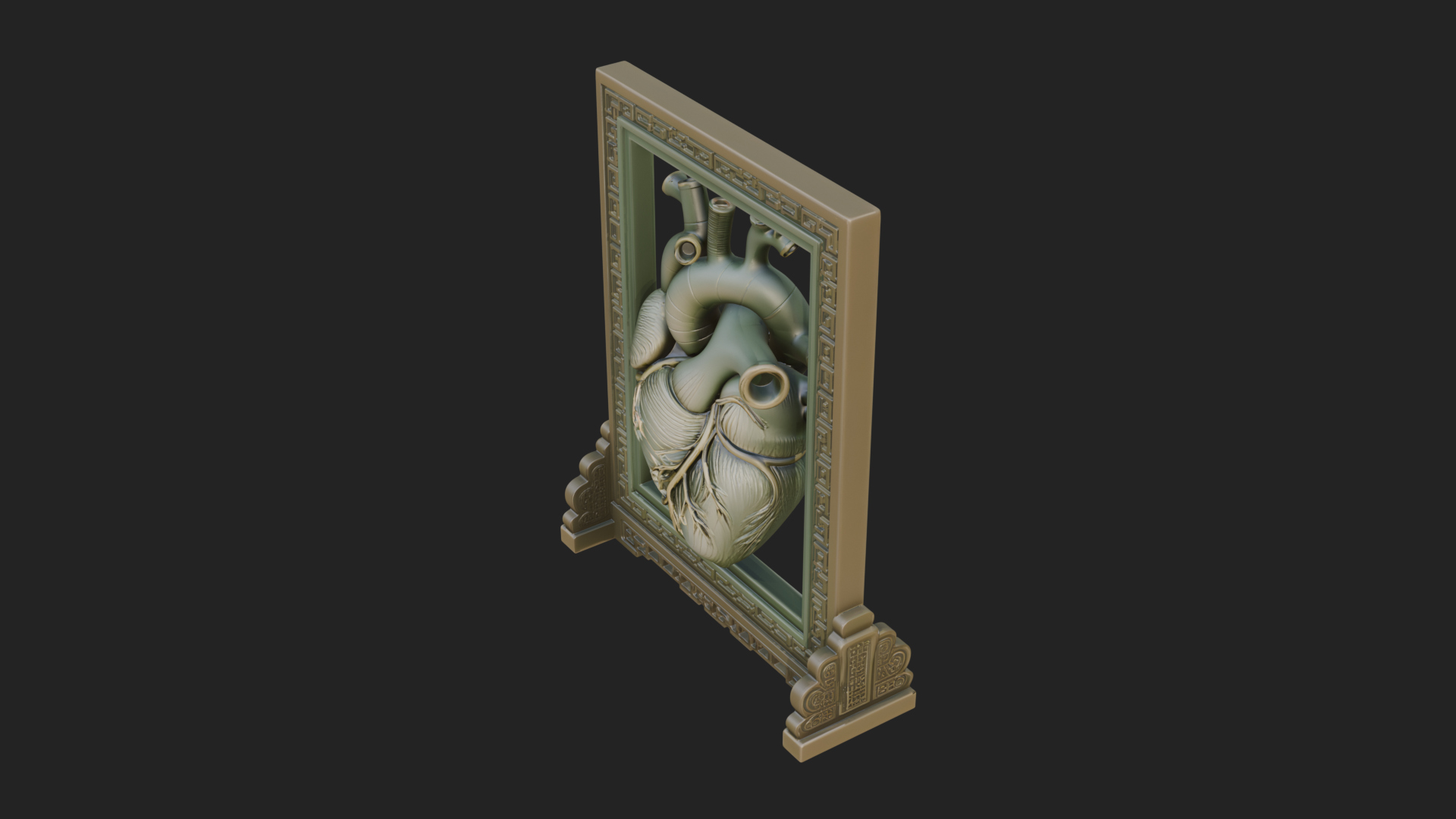 Anatomical Human Heart Model Design 18 3D Print Model 3D Model