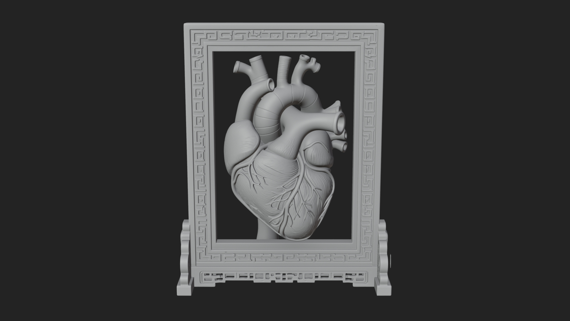 Anatomical Human Heart Model Design 18 3D Print Model 3D Model