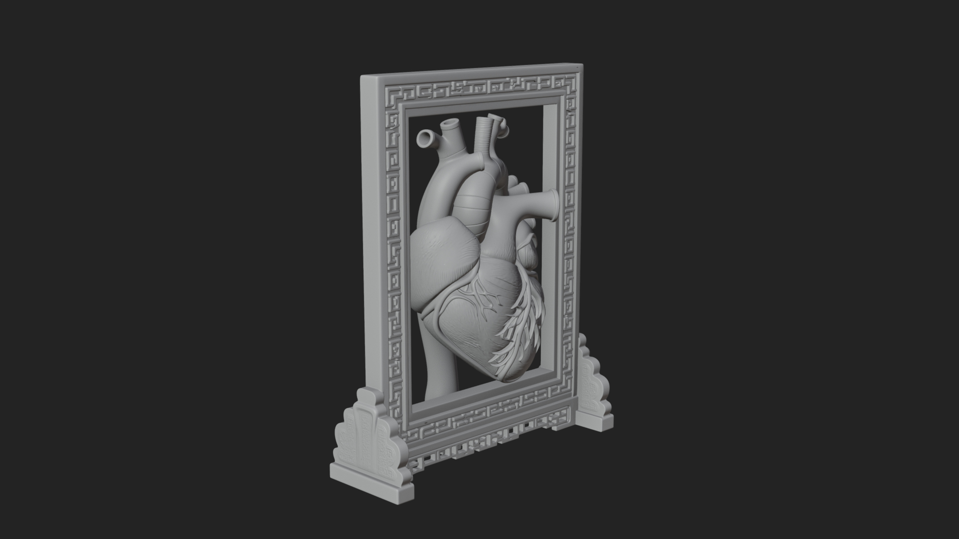 Anatomical Human Heart Model Design 18 3D Print Model 3D Model
