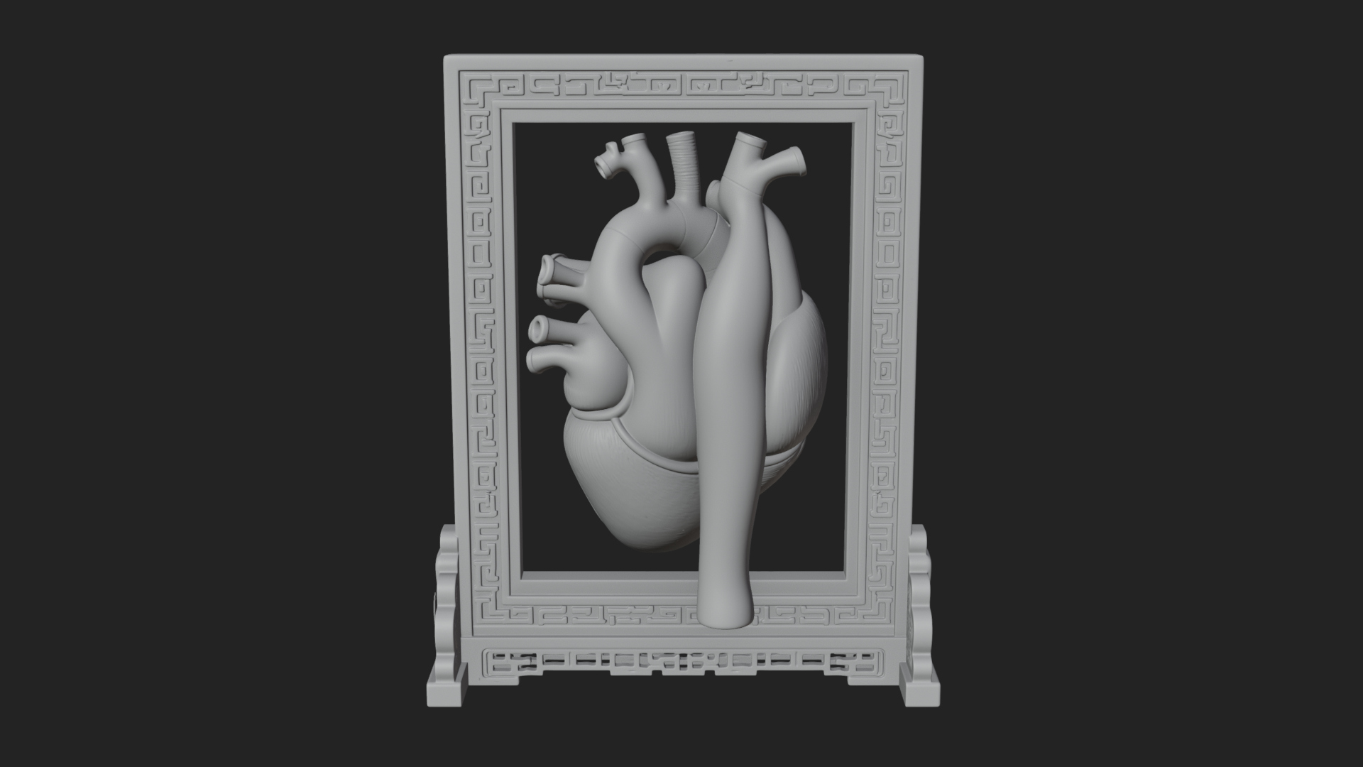 Anatomical Human Heart Model Design 18 3D Print Model 3D Model