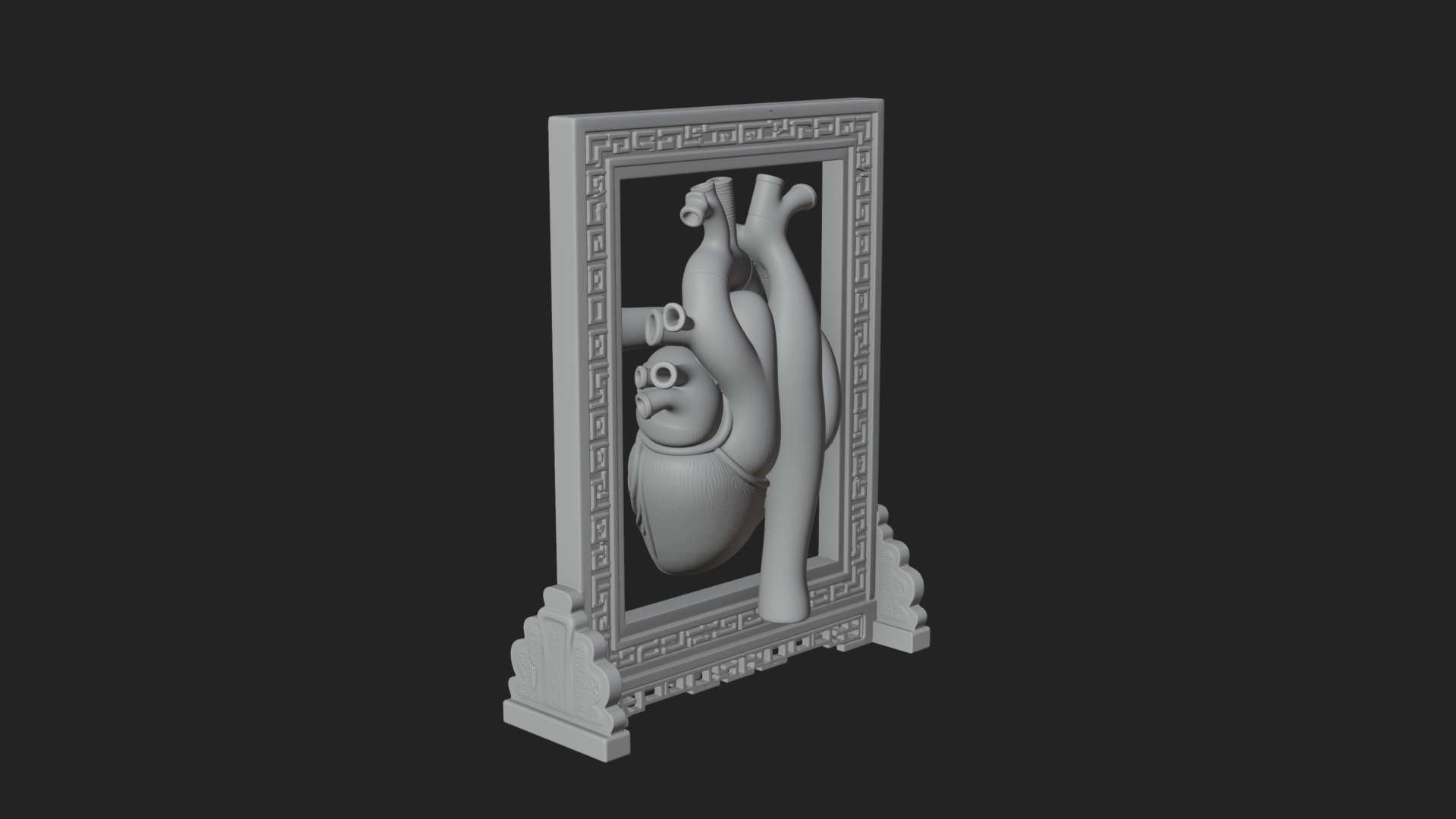 Anatomical Human Heart Model Design 18 3D Print Model 3D Model