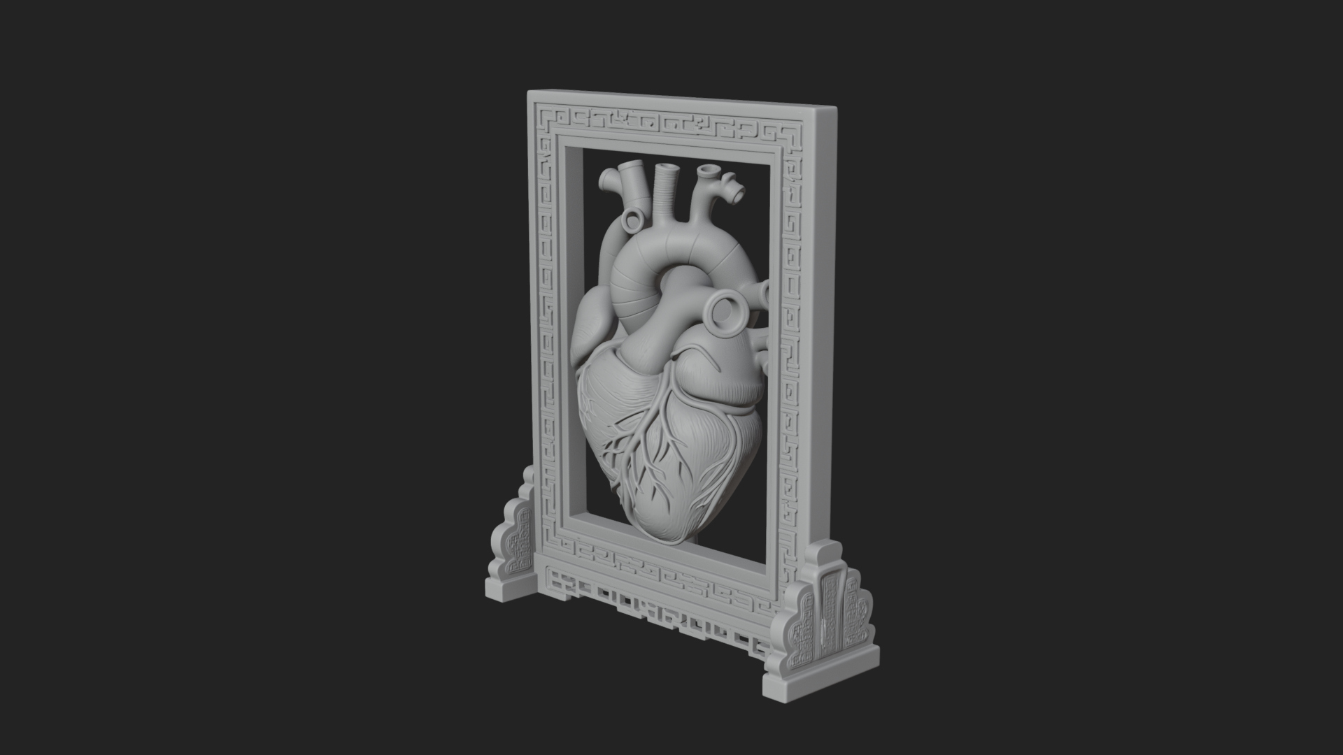 Anatomical Human Heart Model Design 18 3D Print Model 3D Model