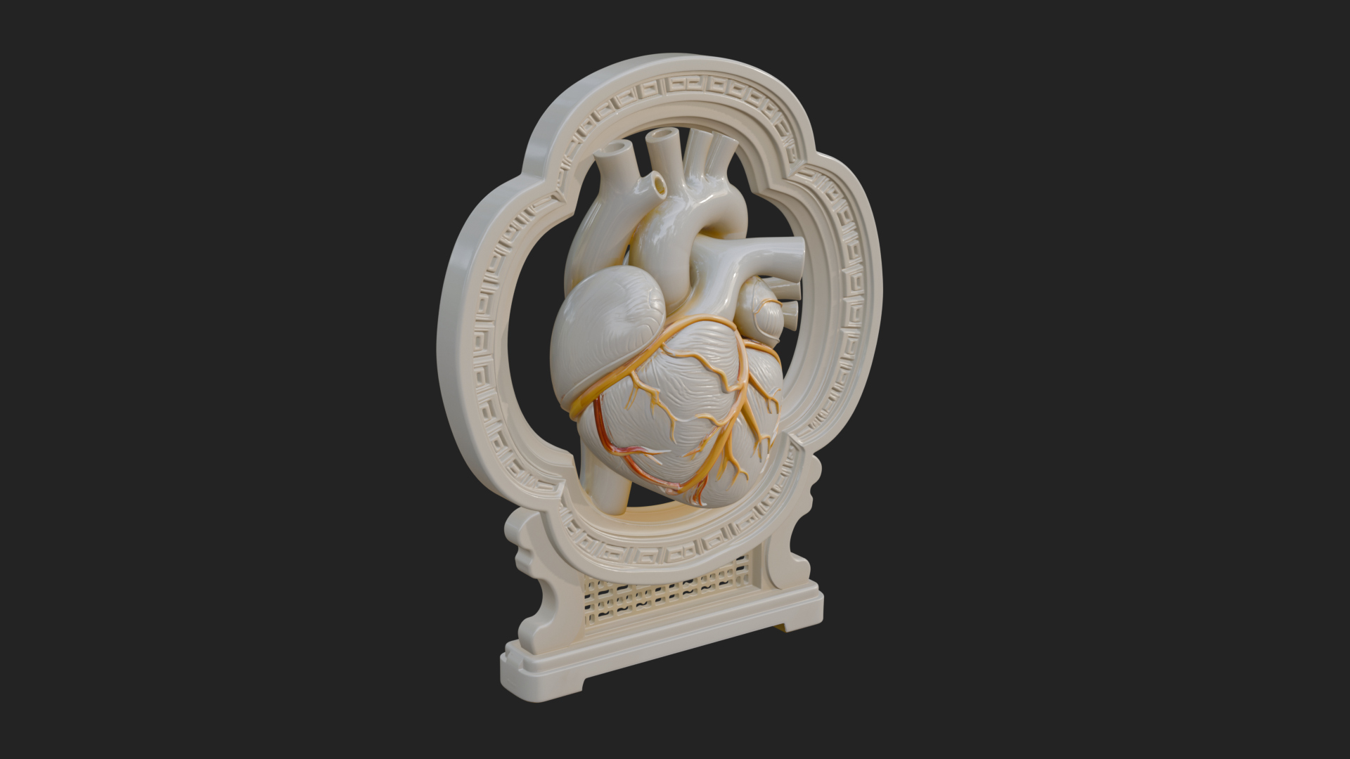 Anatomical Human Heart Model Design 20 3D Print Model 3D Model