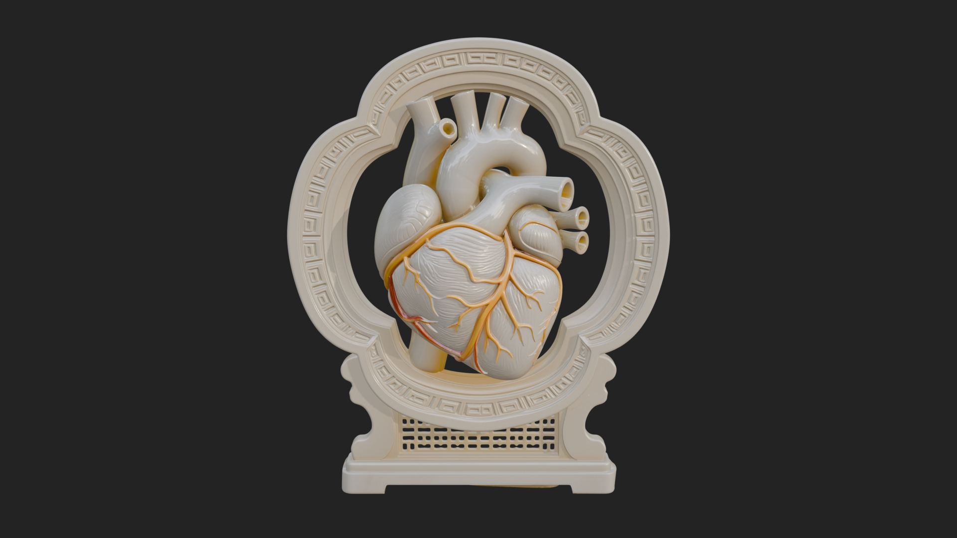 Anatomical Human Heart Model Design 20 3D Print Model 3D Model
