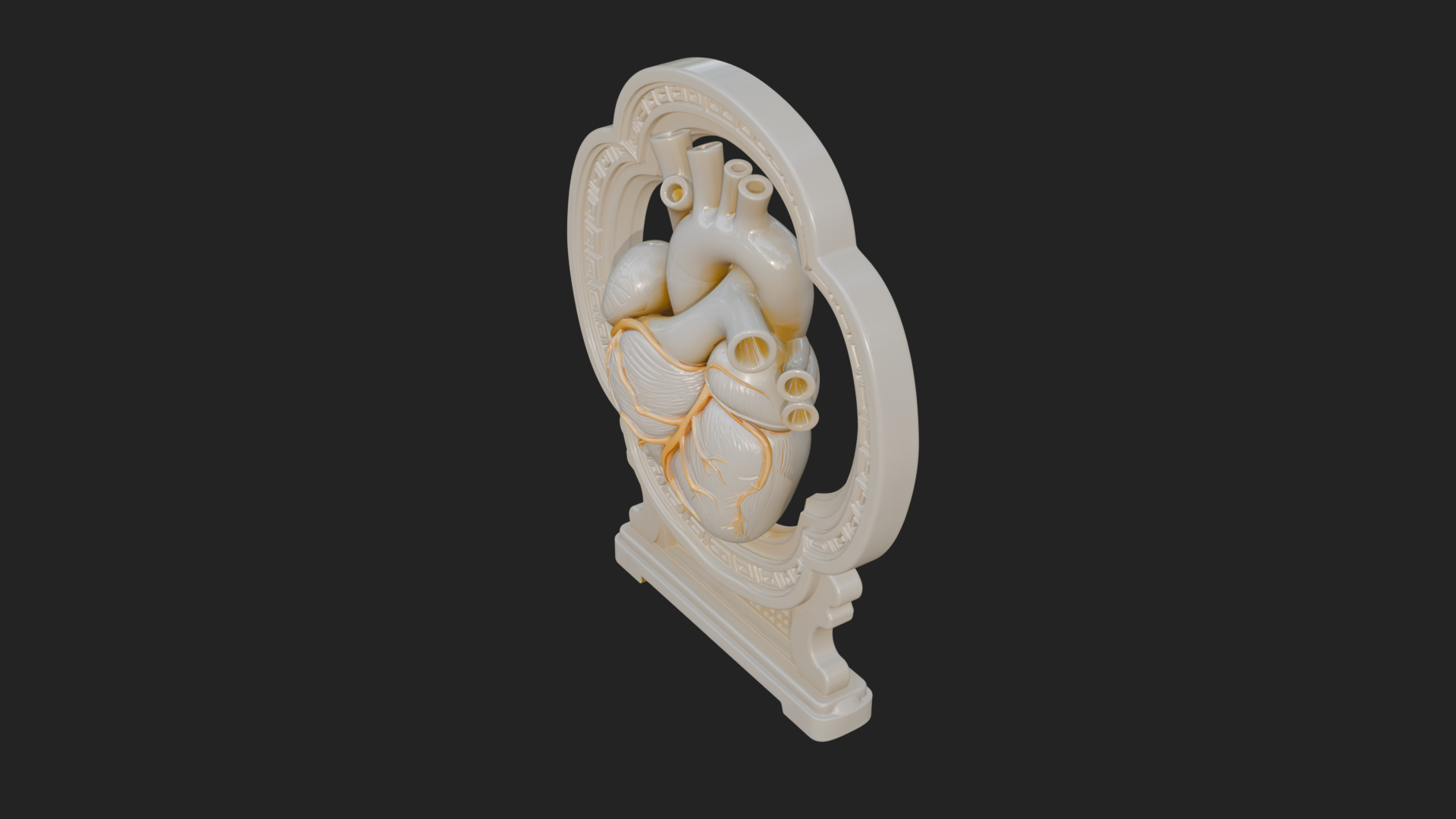 Anatomical Human Heart Model Design 20 3D Print Model 3D Model