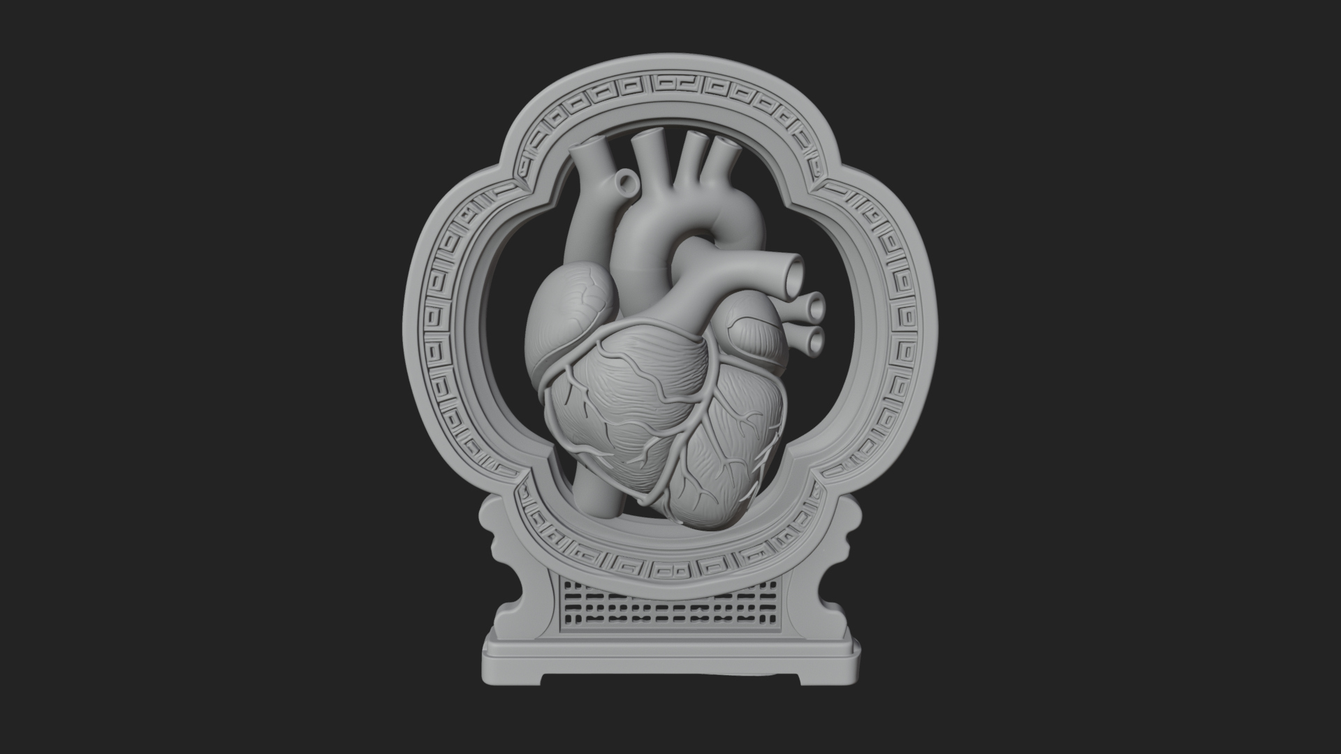 Anatomical Human Heart Model Design 20 3D Print Model 3D Model