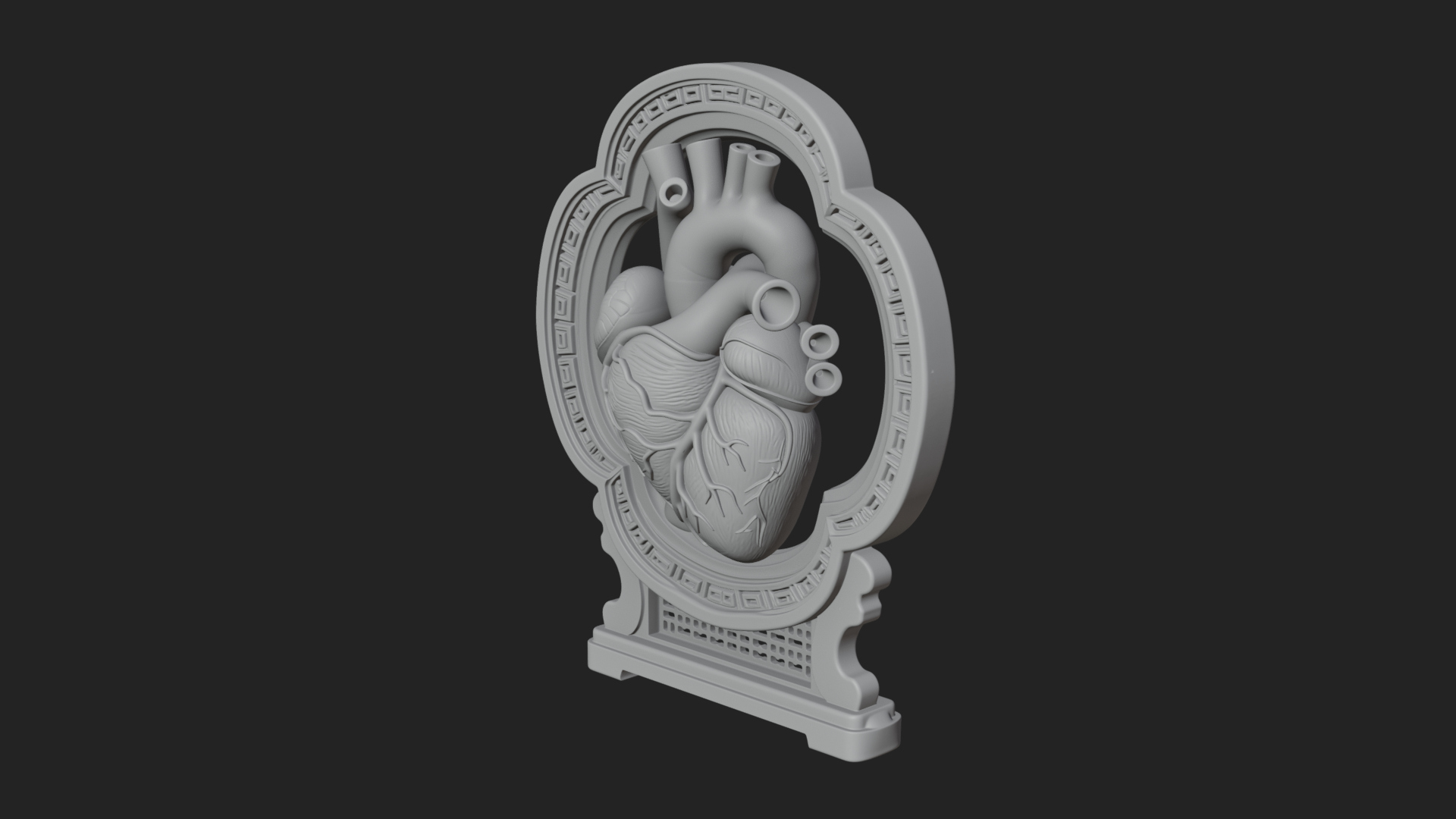Anatomical Human Heart Model Design 20 3D Print Model 3D Model