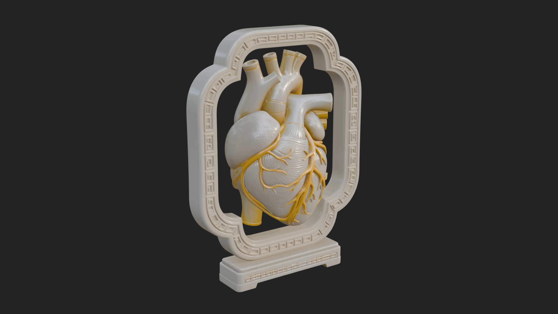 Anatomical Human Heart Model Design 21 3D Print Model 3D Model