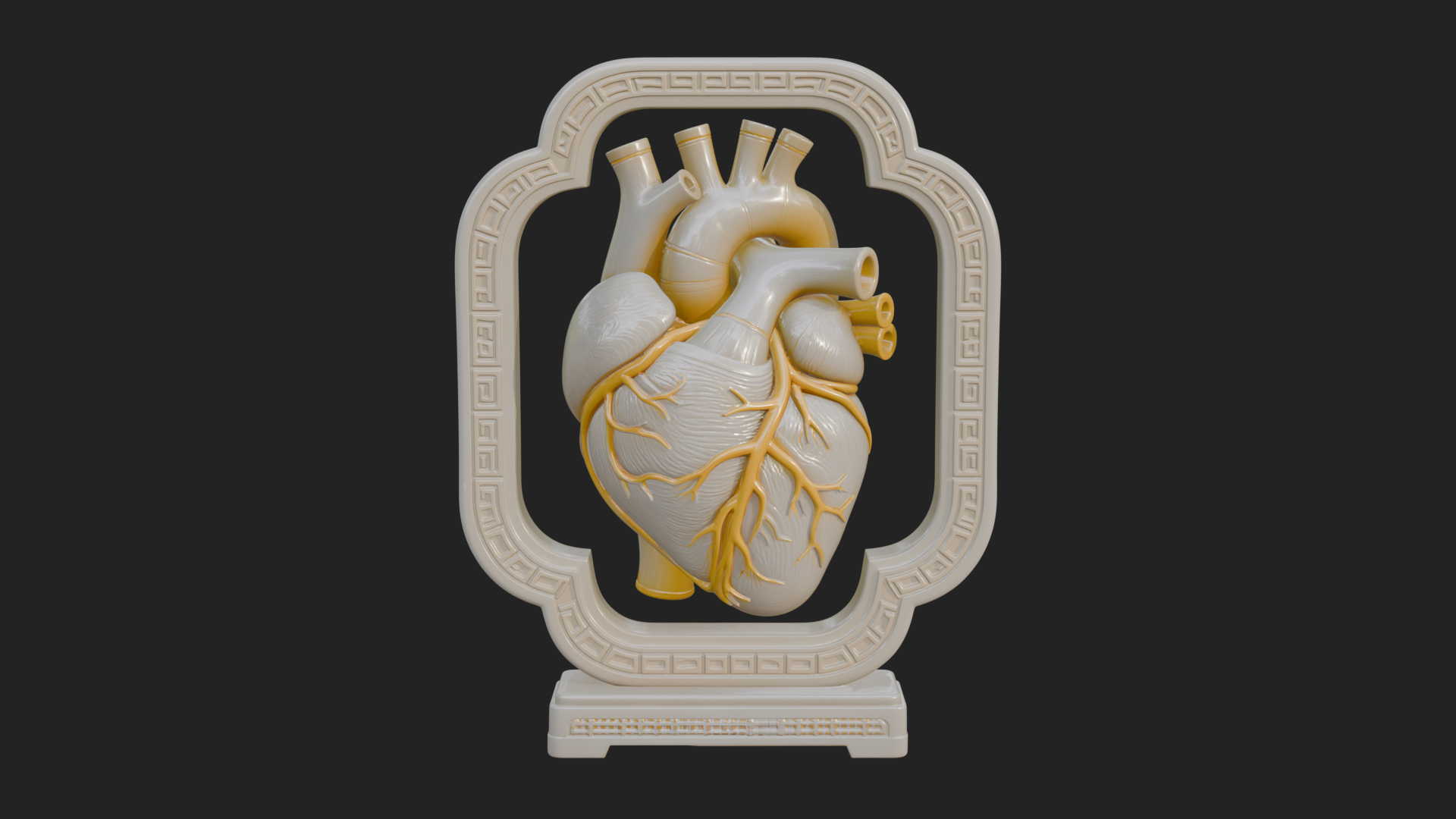 Anatomical Human Heart Model Design 21 3D Print Model 3D Model