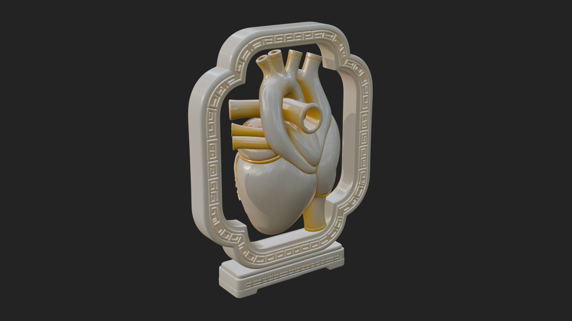 Anatomical Human Heart Model Design 21 3D Print Model 3D Model