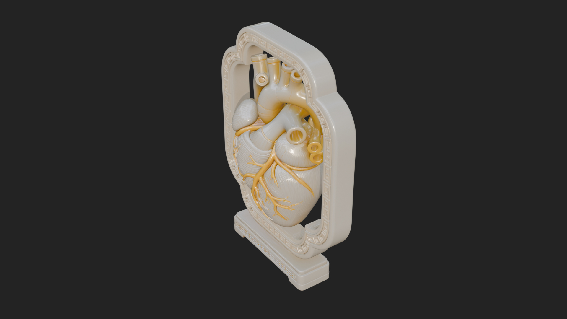 Anatomical Human Heart Model Design 21 3D Print Model 3D Model