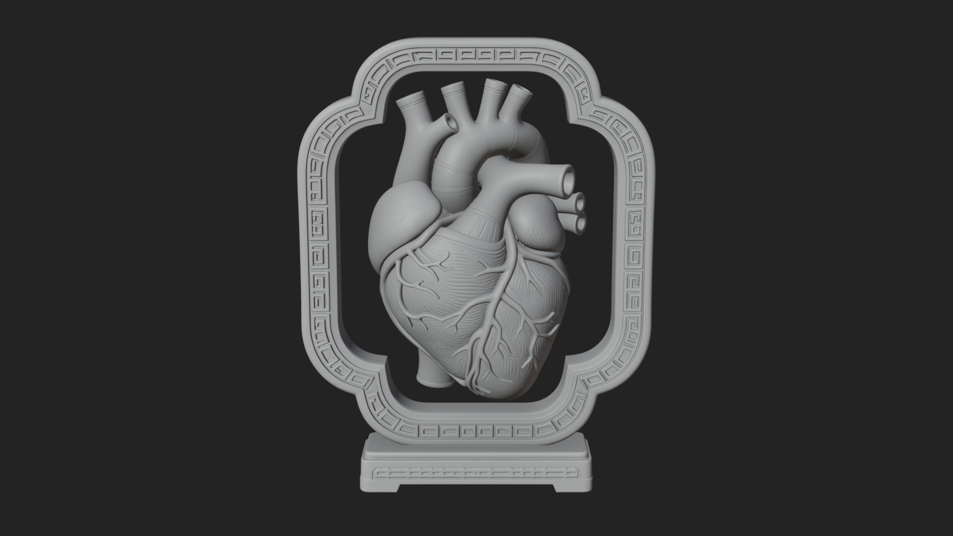 Anatomical Human Heart Model Design 21 3D Print Model 3D Model