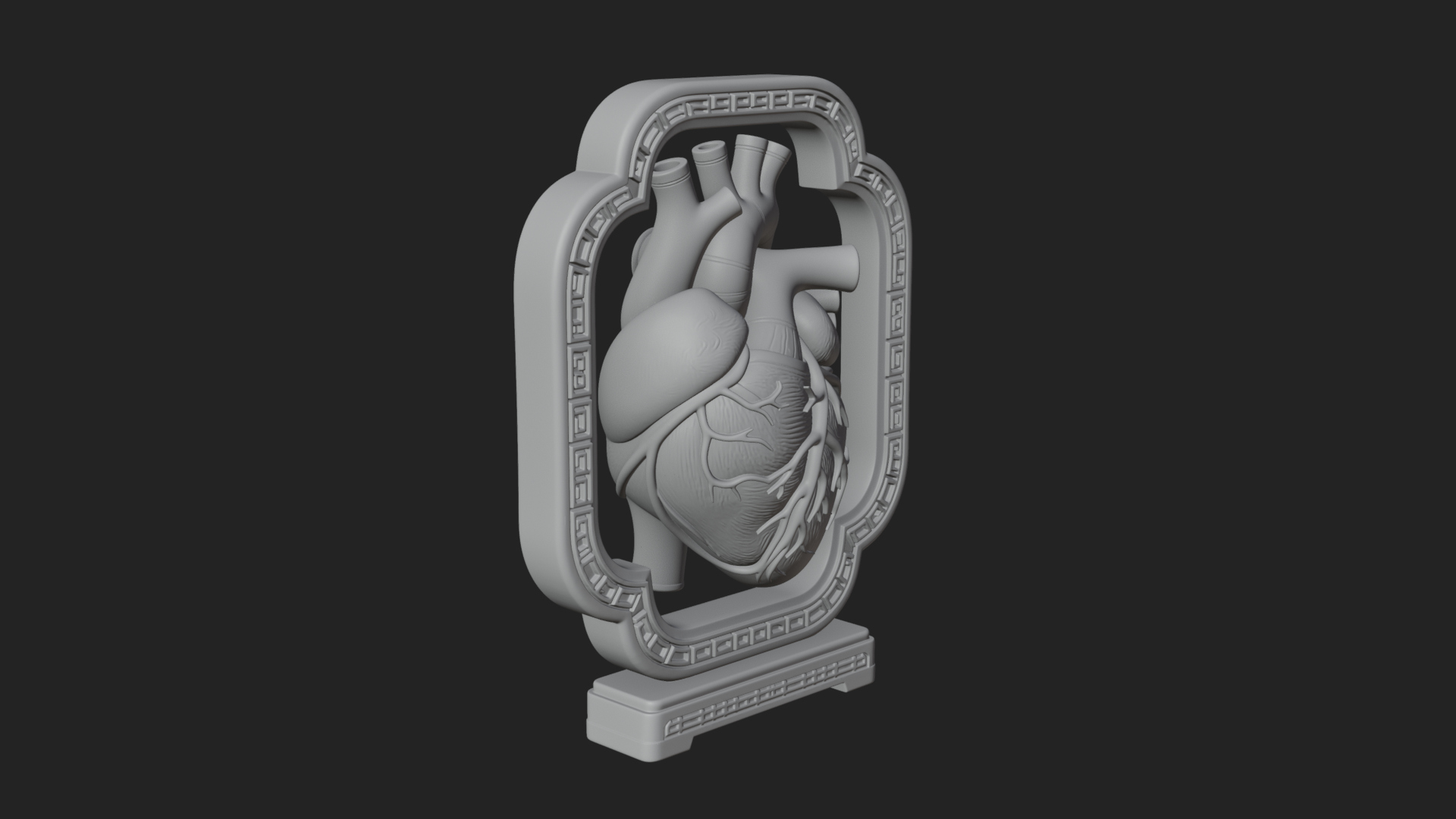 Anatomical Human Heart Model Design 21 3D Print Model 3D Model