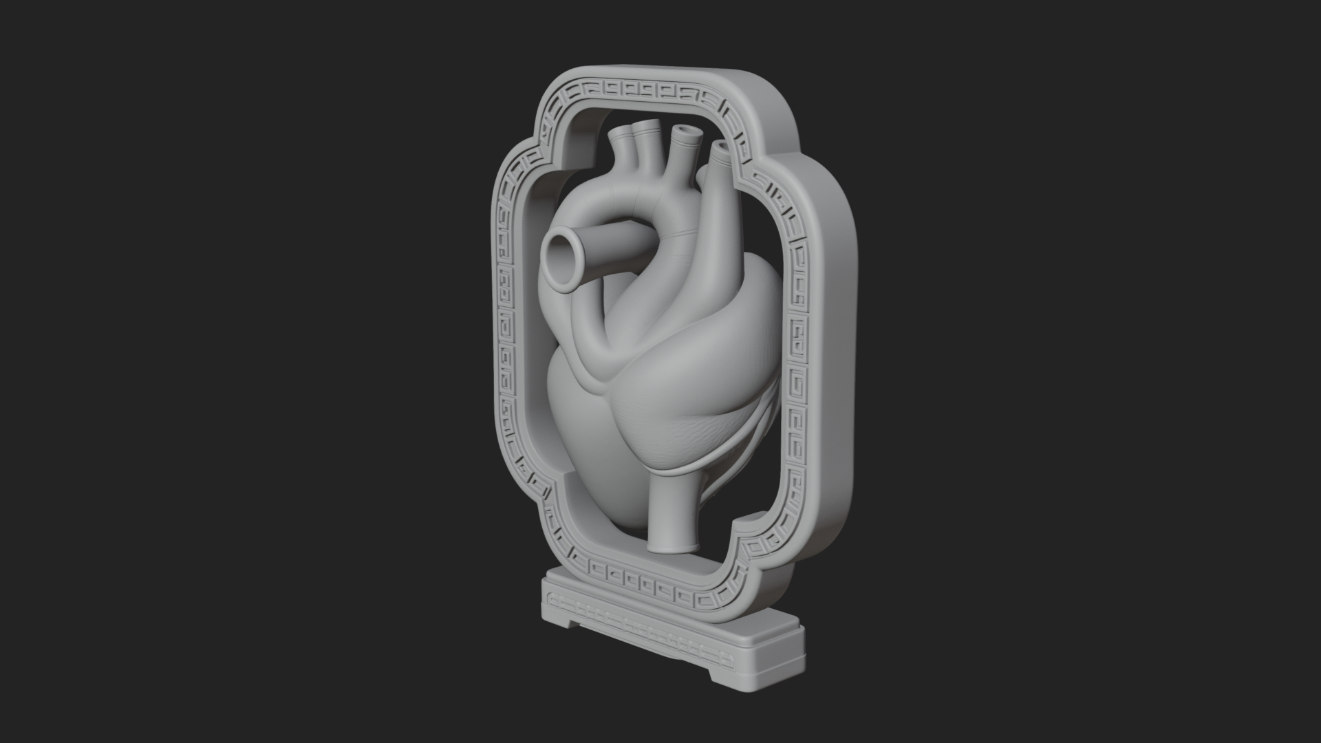 Anatomical Human Heart Model Design 21 3D Print Model 3D Model
