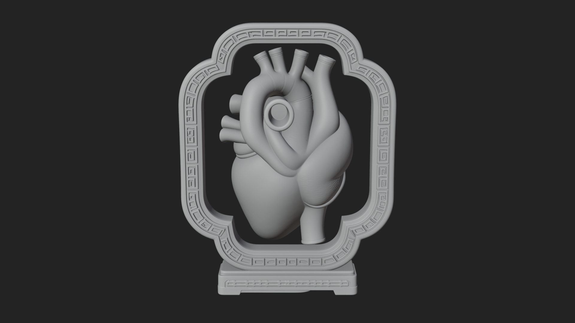 Anatomical Human Heart Model Design 21 3D Print Model 3D Model