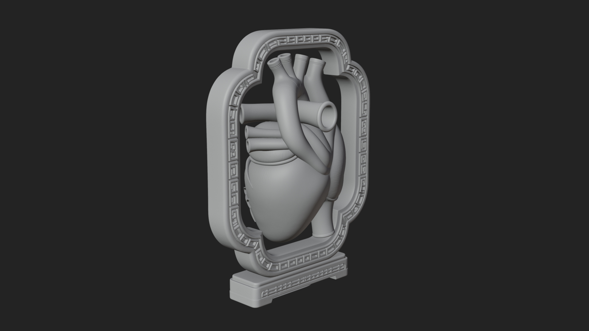 Anatomical Human Heart Model Design 21 3D Print Model 3D Model