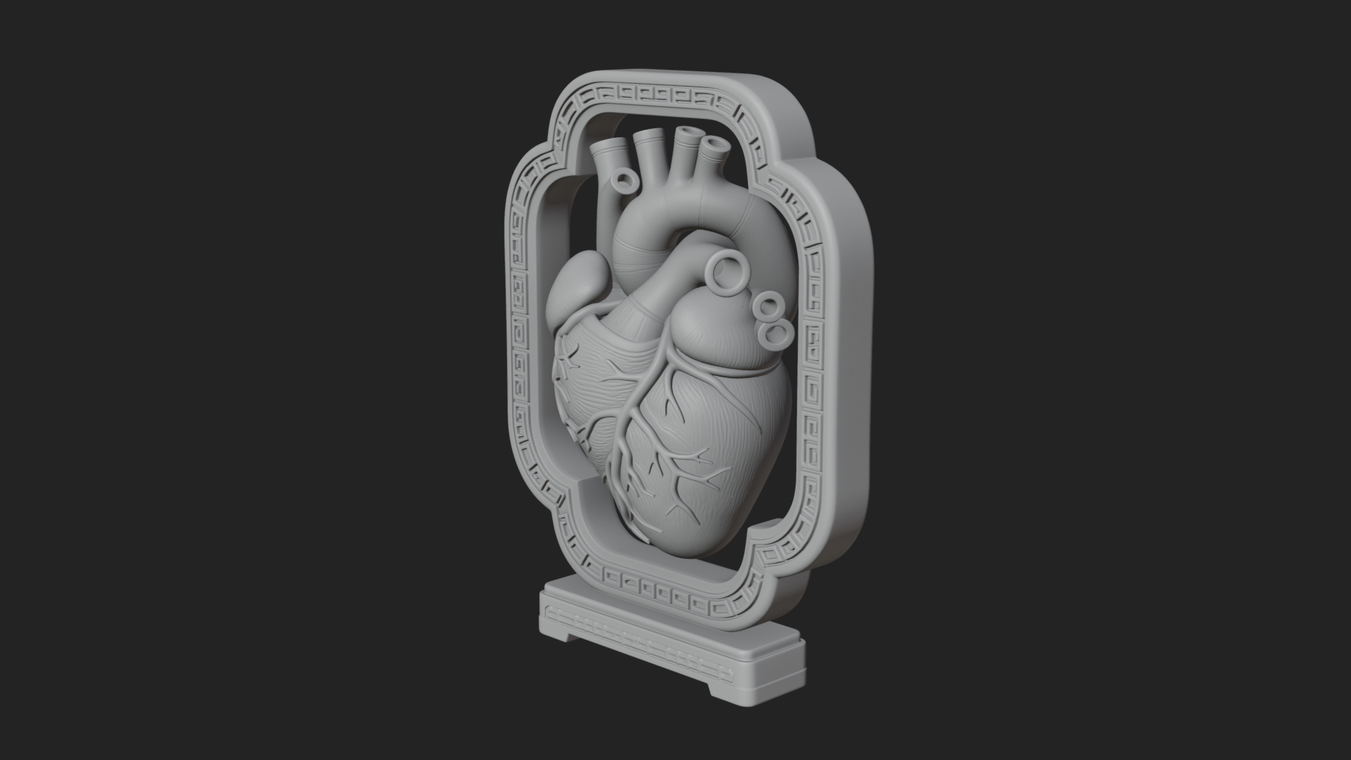 Anatomical Human Heart Model Design 21 3D Print Model 3D Model