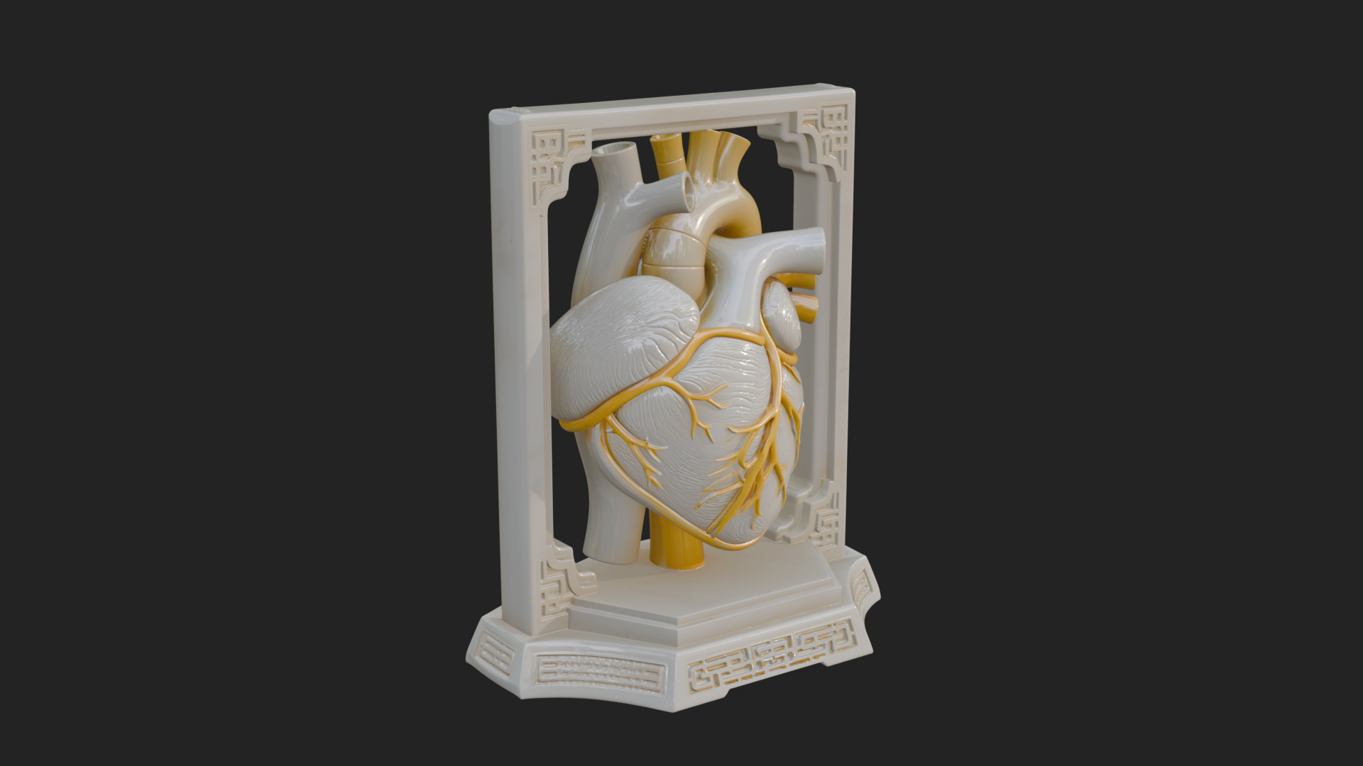 Anatomical Human Heart Model Design 22 3D Print Model 3D Model
