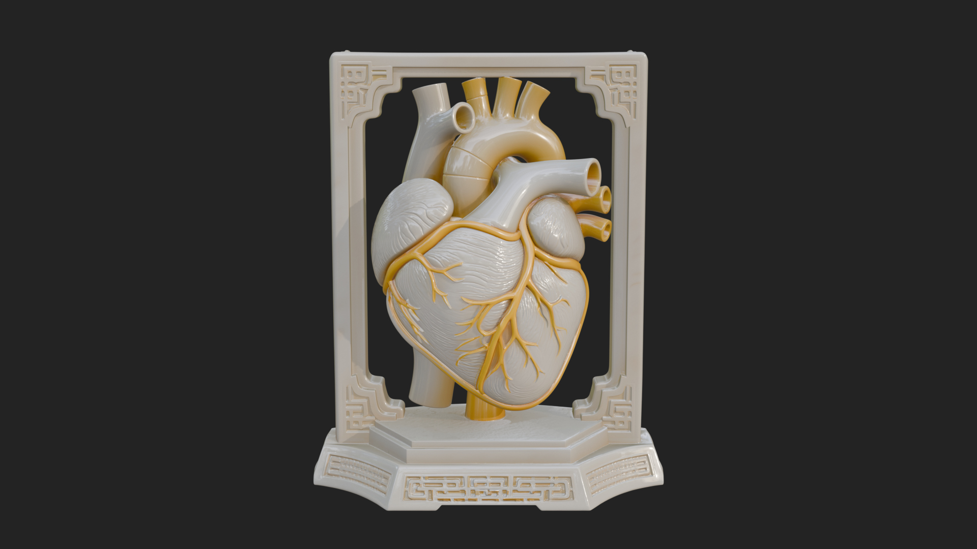 Anatomical Human Heart Model Design 22 3D Print Model 3D Model