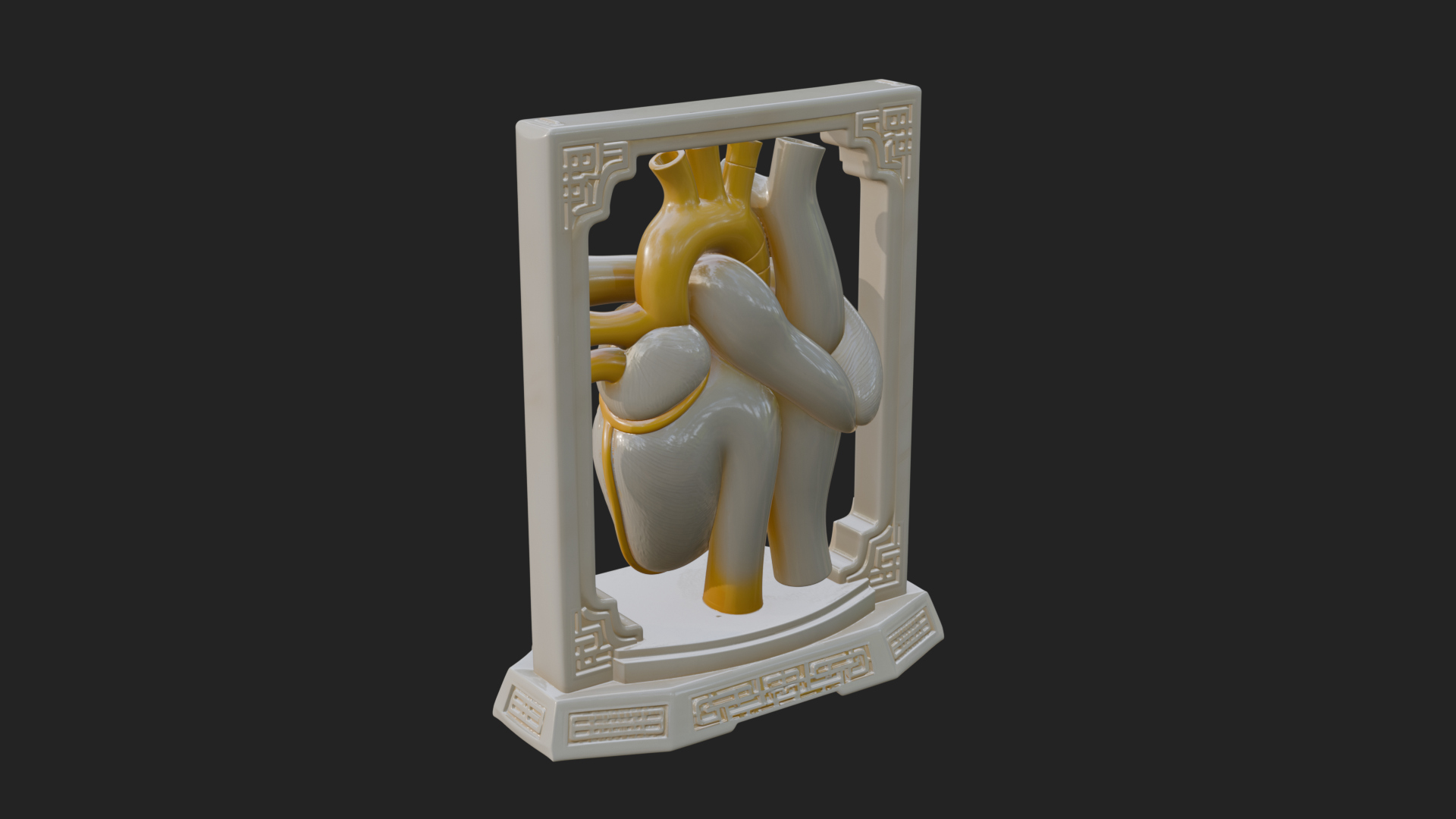 Anatomical Human Heart Model Design 22 3D Print Model 3D Model