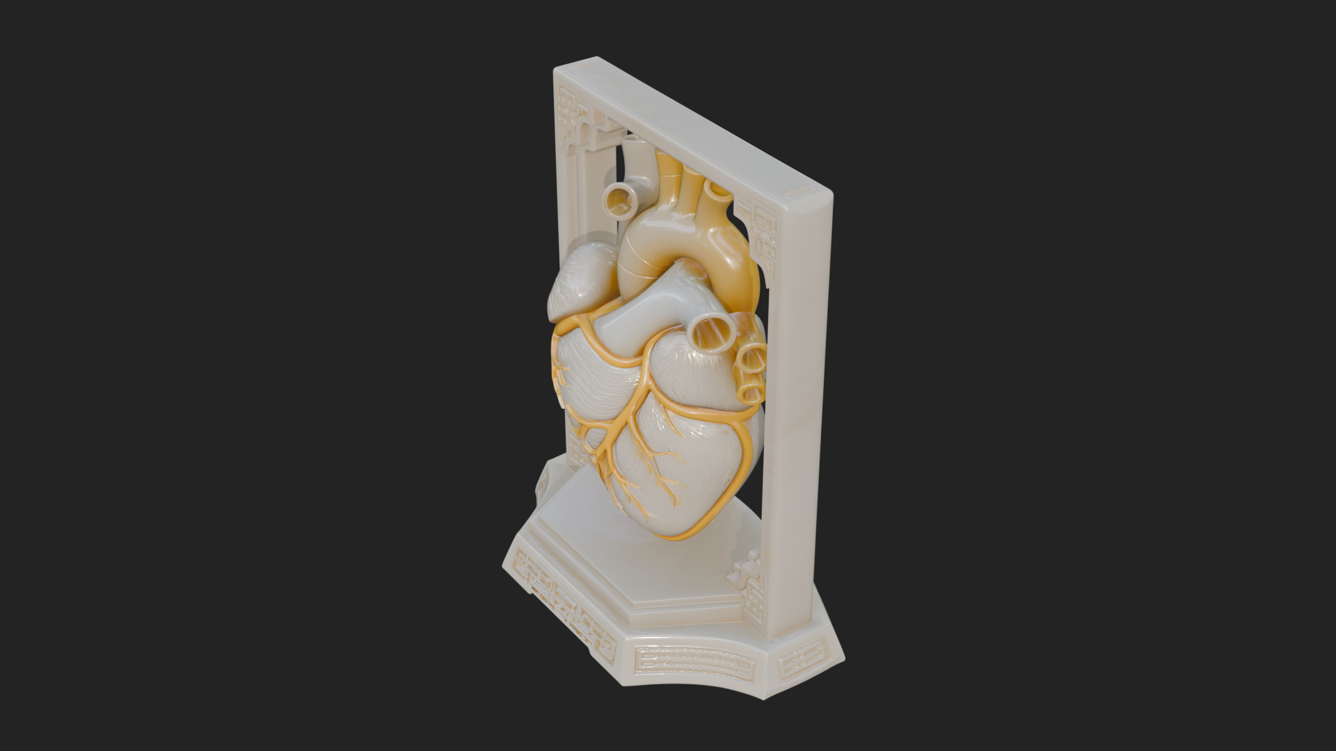 Anatomical Human Heart Model Design 22 3D Print Model 3D Model