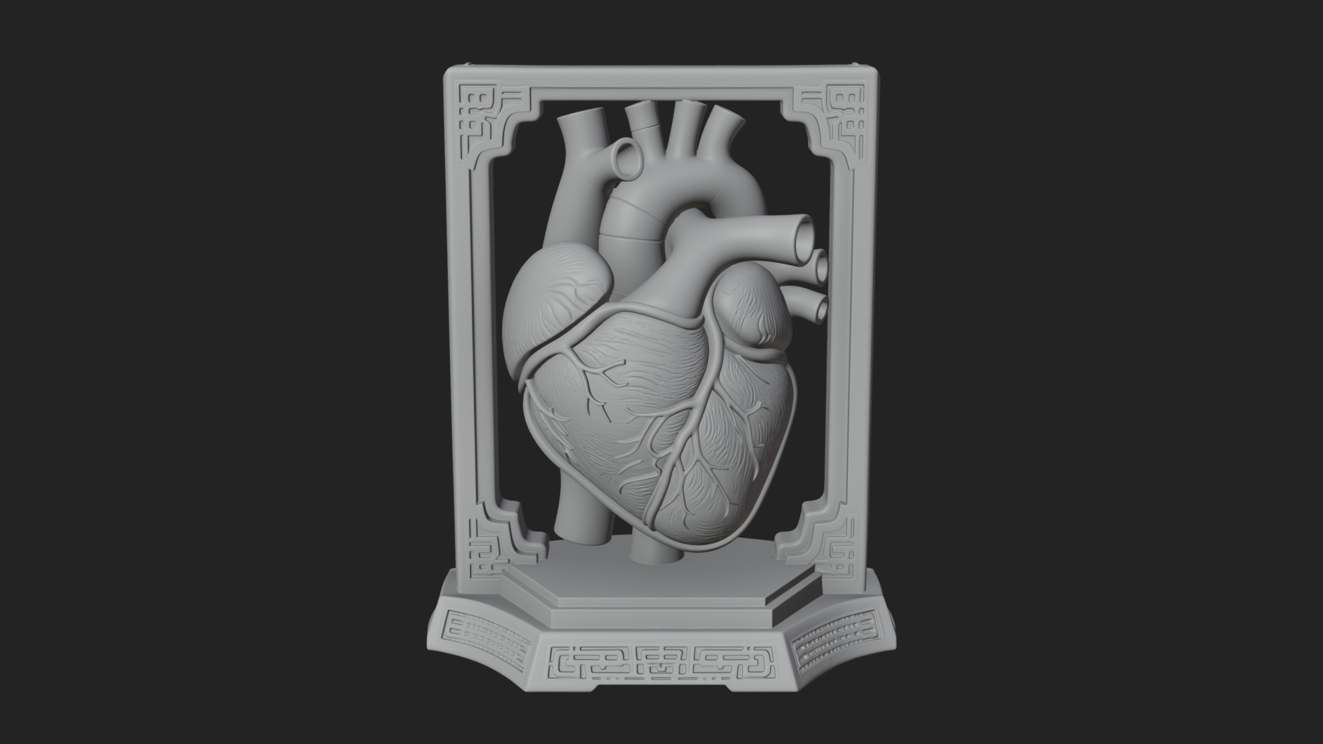 Anatomical Human Heart Model Design 22 3D Print Model 3D Model