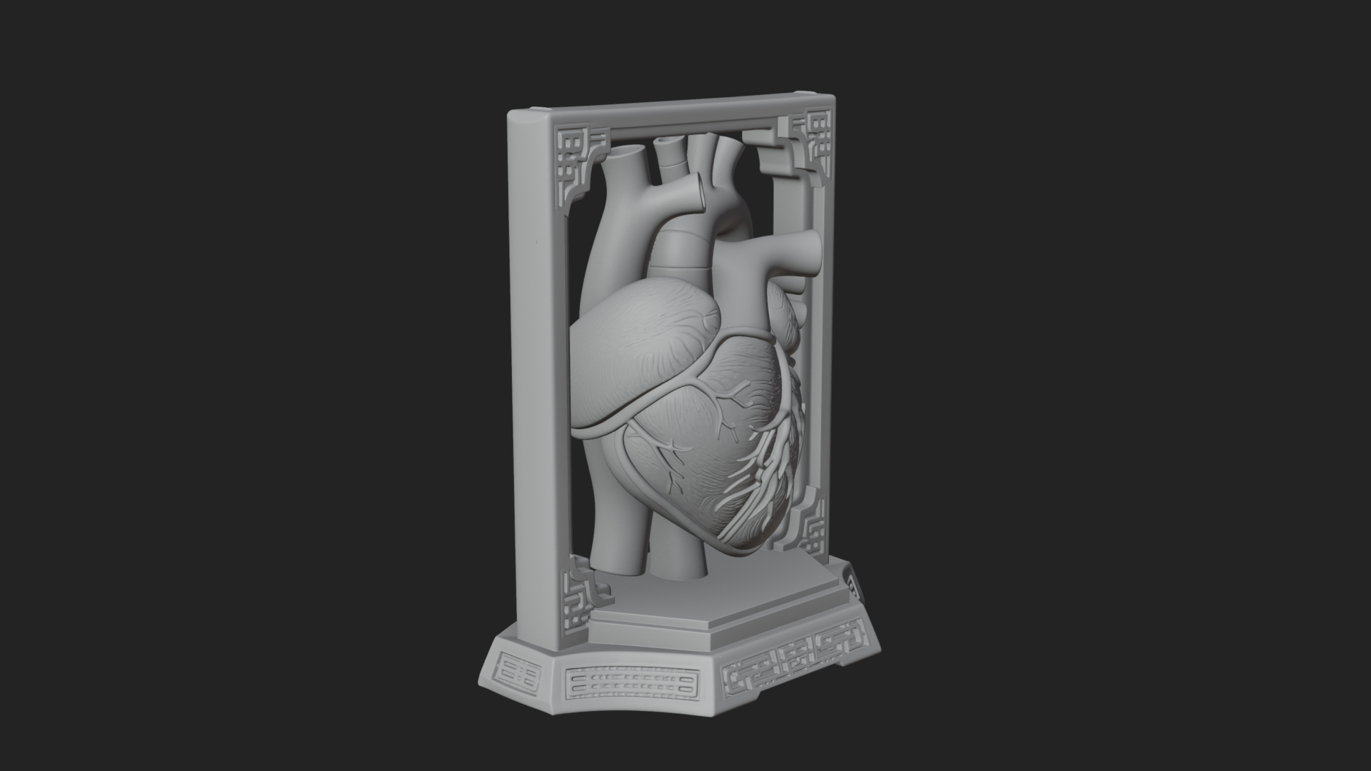 Anatomical Human Heart Model Design 22 3D Print Model 3D Model
