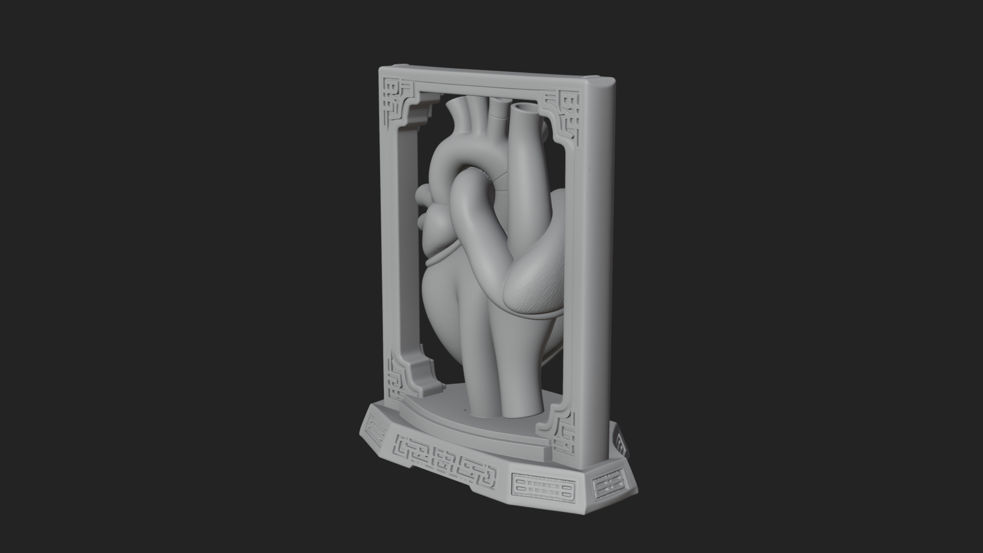 Anatomical Human Heart Model Design 22 3D Print Model 3D Model