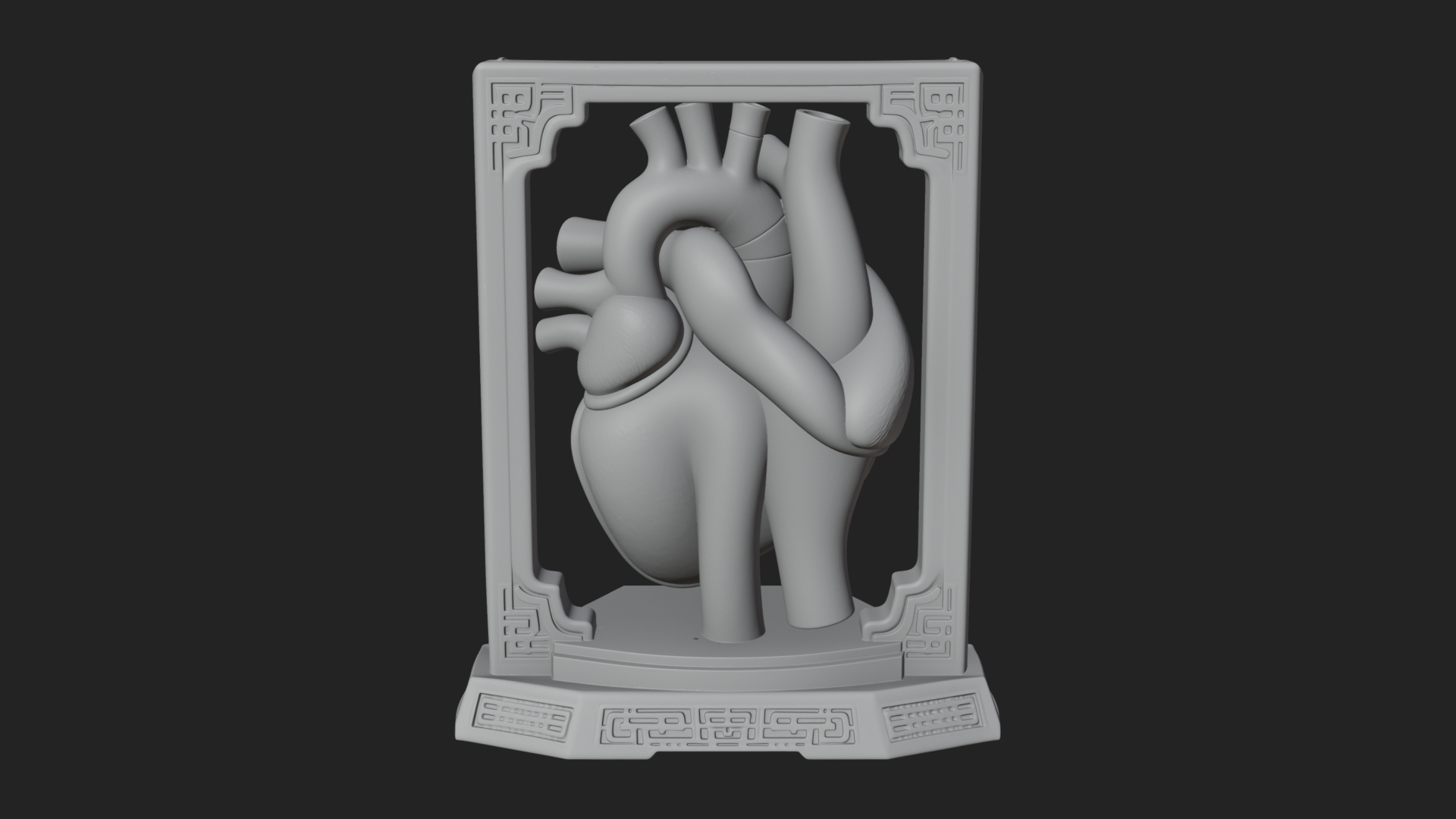 Anatomical Human Heart Model Design 22 3D Print Model 3D Model